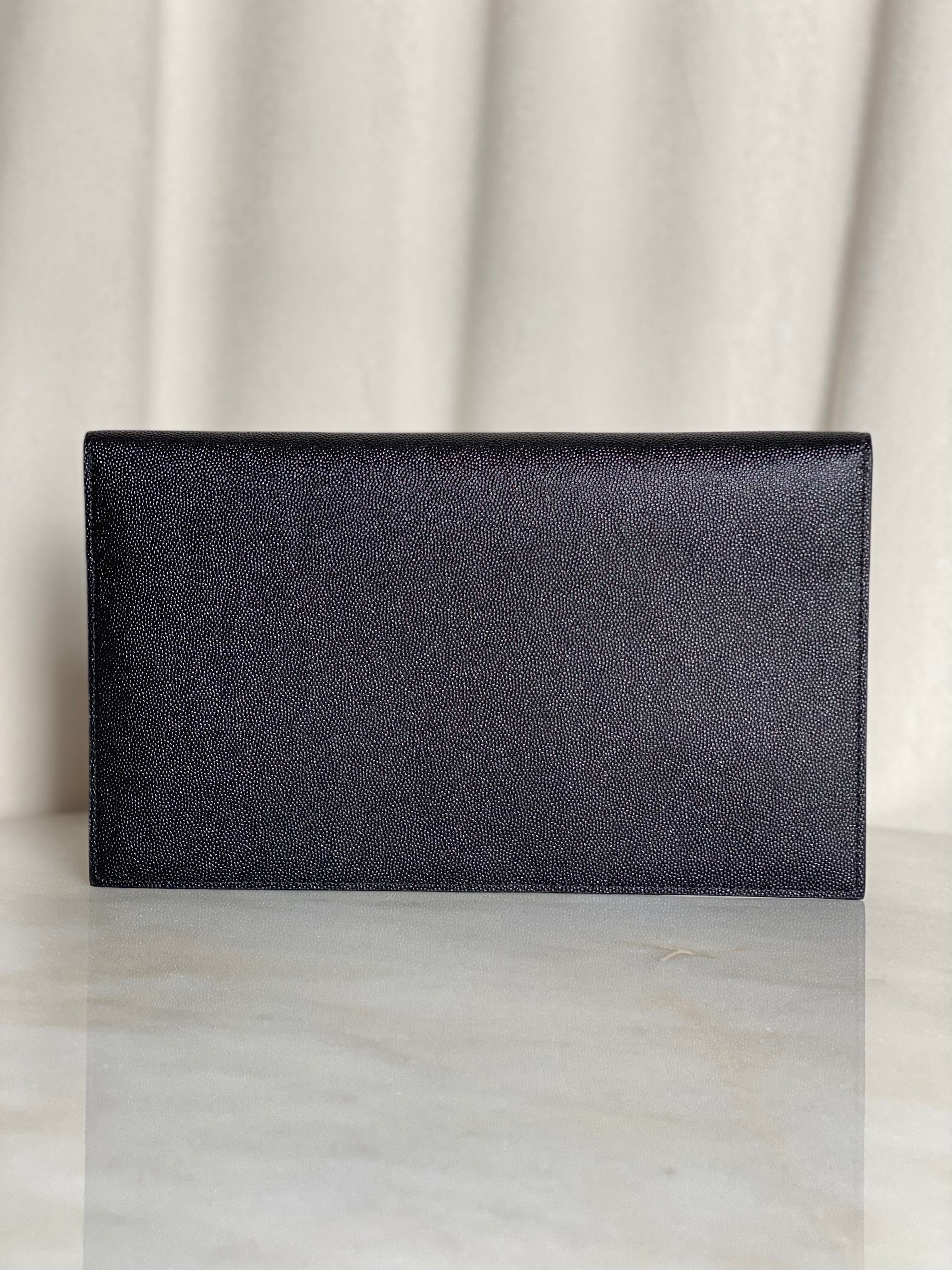 YSL Black Uptown Clutch
