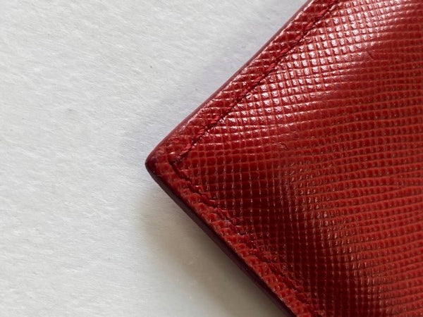 Prada Red Card Holder-Card Holder-Prada-The Closet Egypt