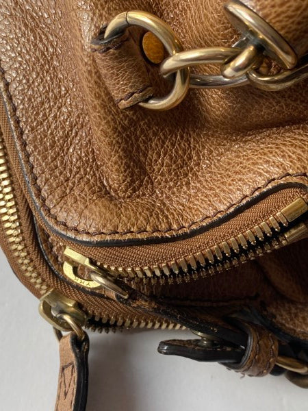 Burberry Brown Tote Turn Lock Bag-handbag-Burberry-The Closet Egypt