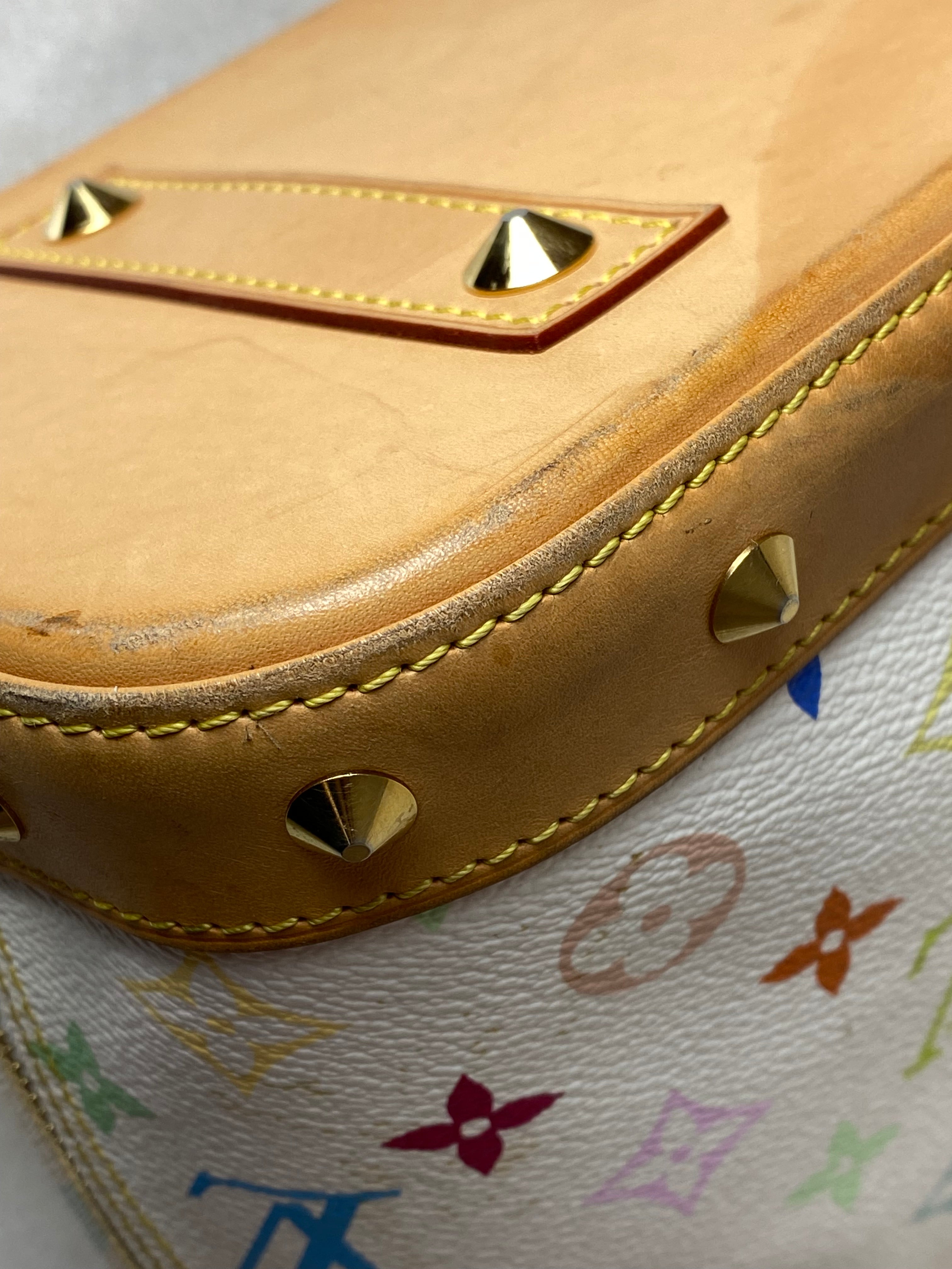 Louis Vuitton White Multicolored Monogram Alma MM Bag-handbag-Louis Vuitton-The Closet Egypt