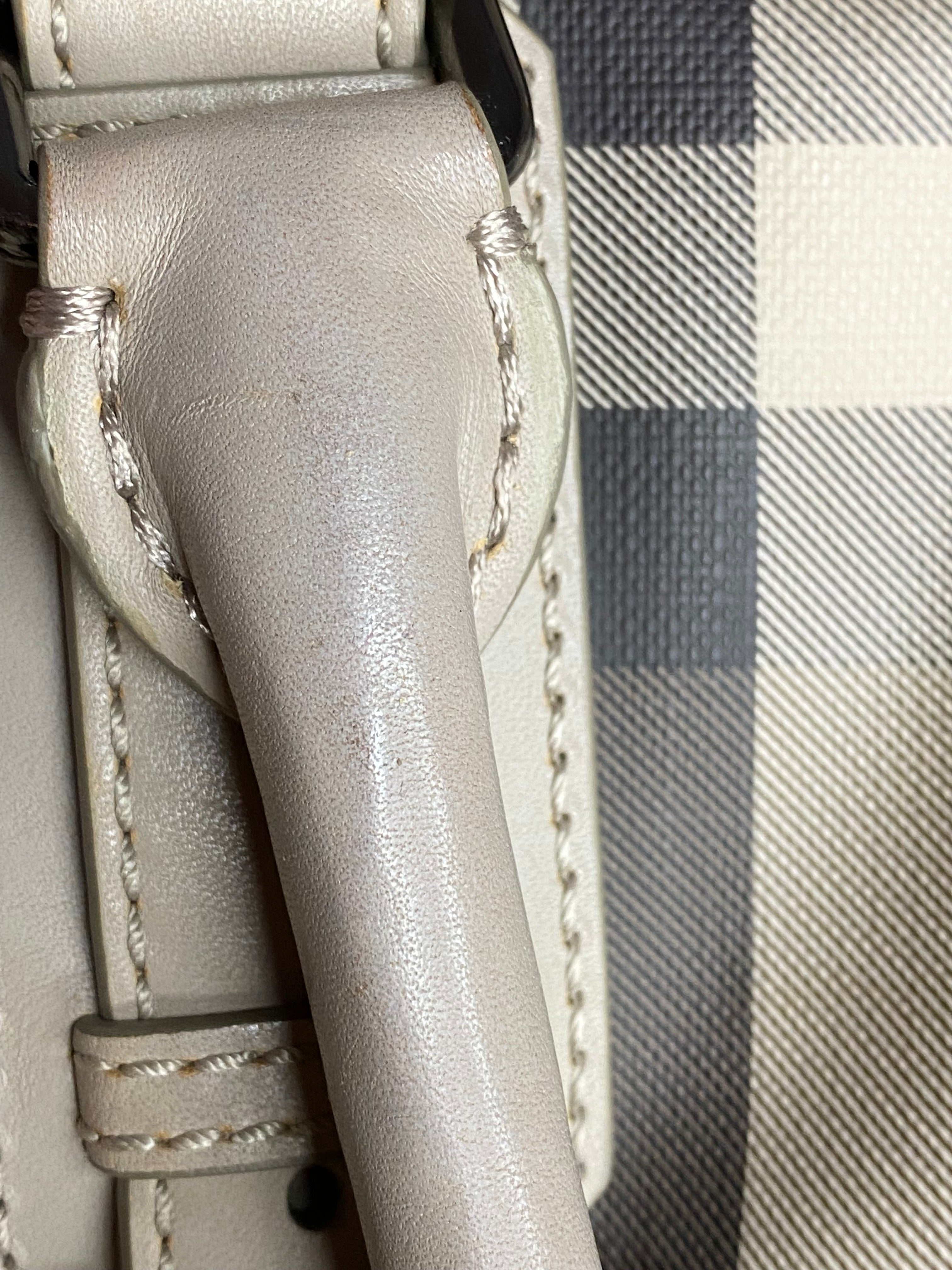 Burberry Smoked Beige Check Shoulder Bag-handbag-Burberry-The Closet Egypt