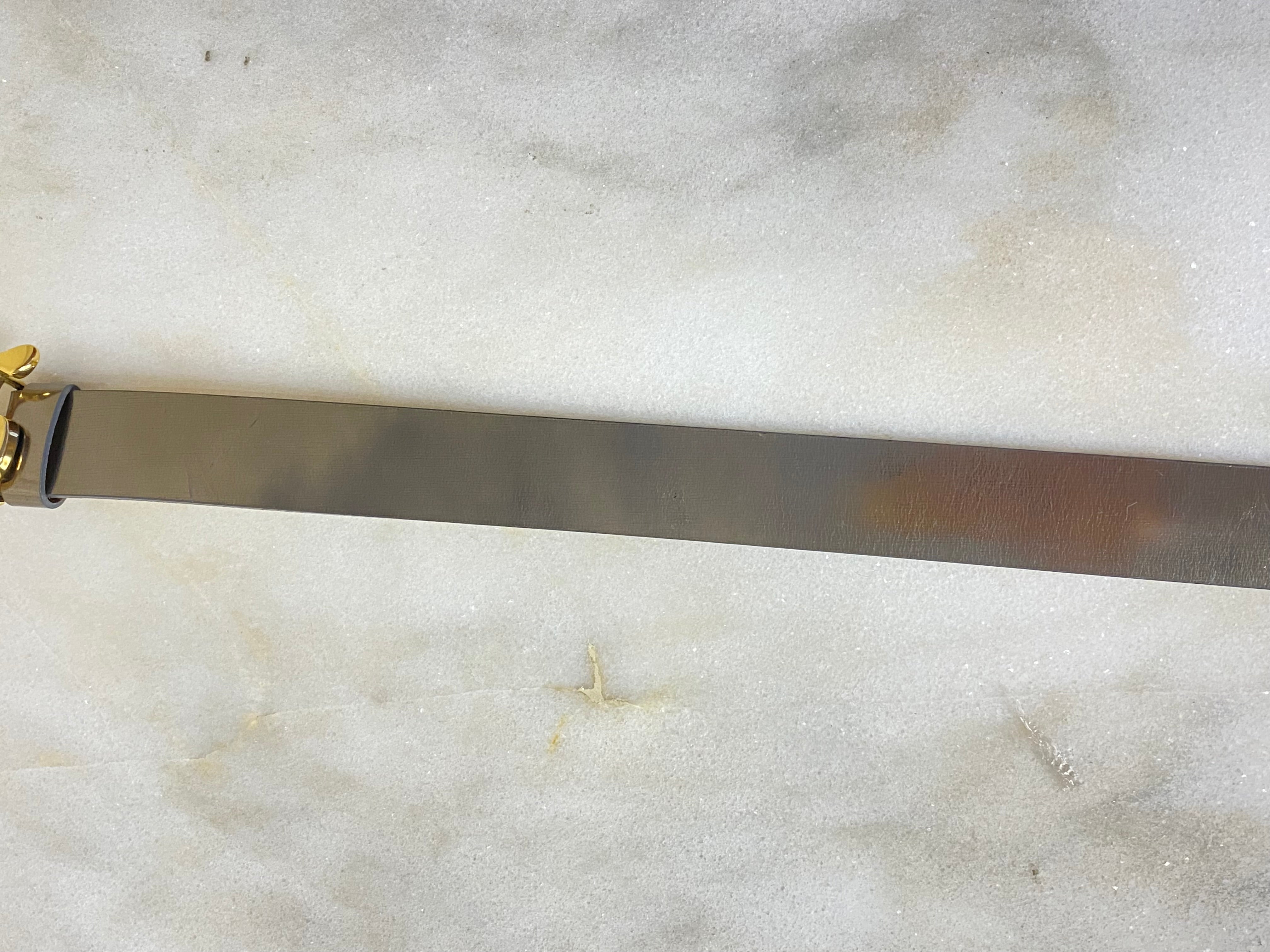 Dolce & Gabbana Gold Metallic Belt 36-Belt-Dolce & Gabbana-The Closet Egypt