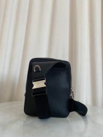 Dolce & Gabbana Black Hammered Palermo Zaino Backpack One Shoulder Bag-handbag-Dolce & Gabbana-The Closet Egypt