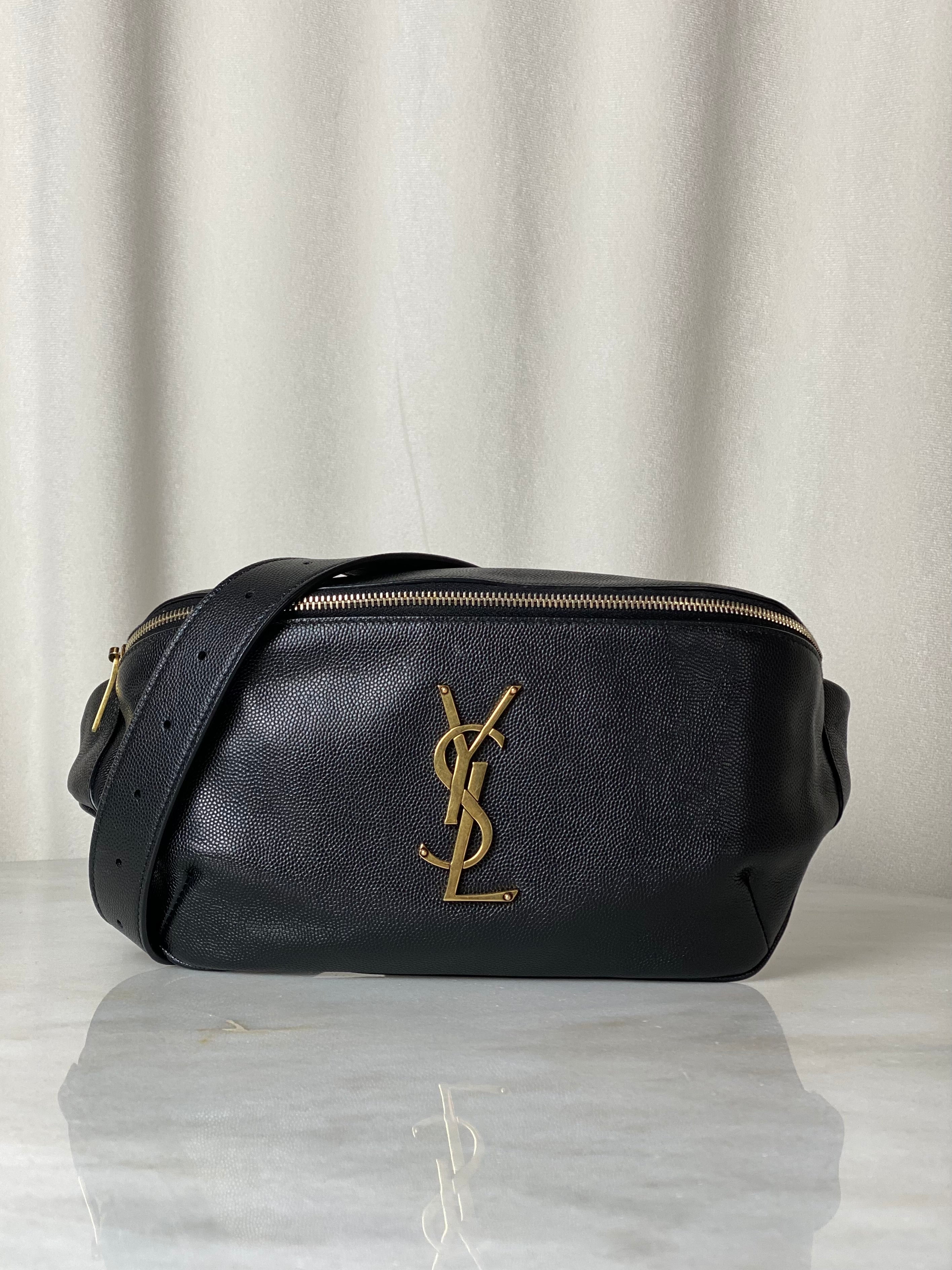 YSL Black Waist Bag