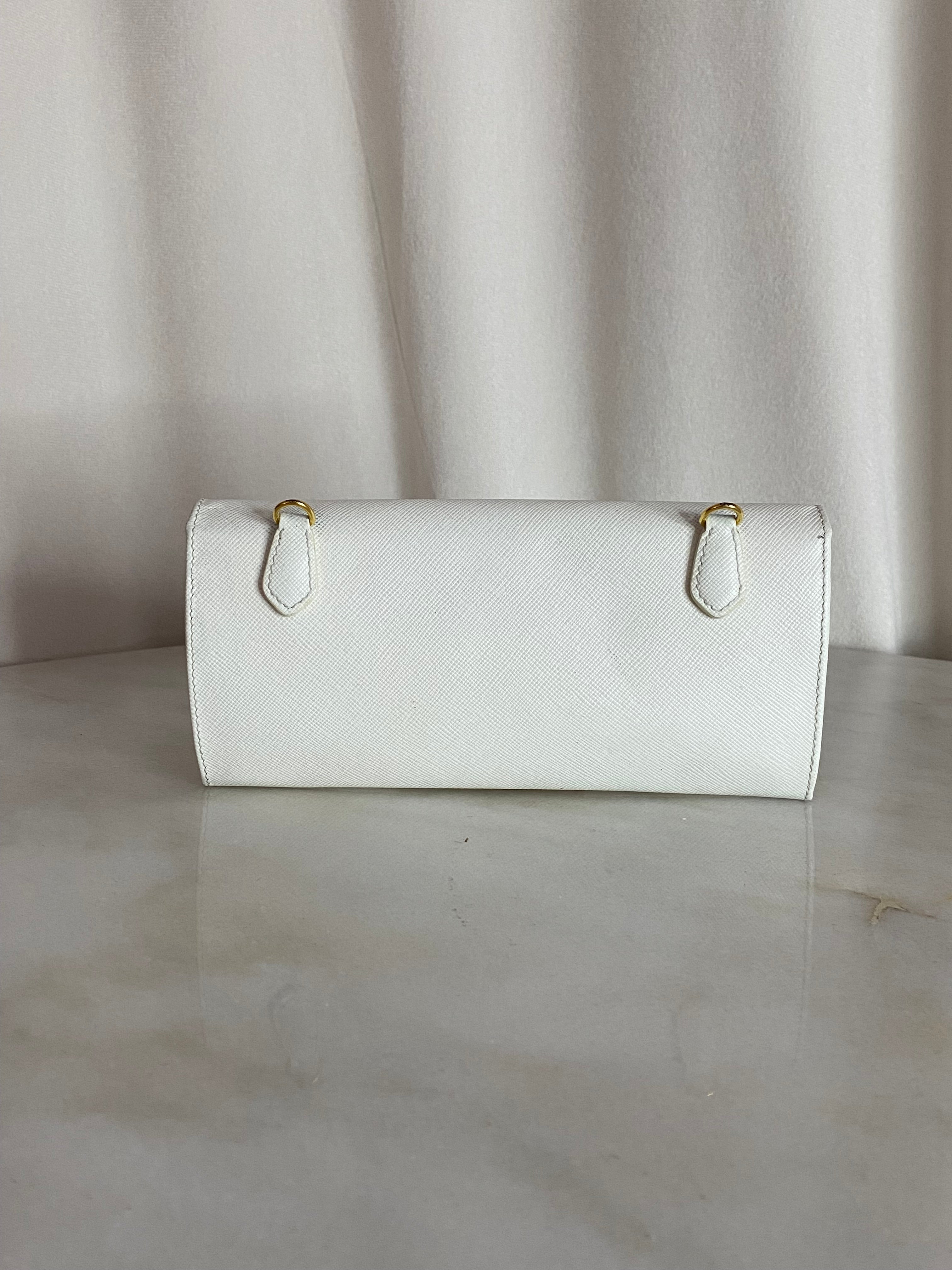Prada White WOC-wallet-Prada-The Closet Egypt