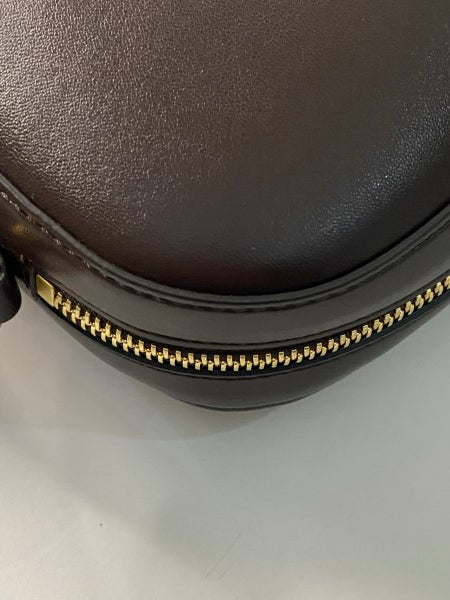 Stella Mccartney Dark Brown Mini Logo Camera Crossbody Bag-handbag-Stella Mccartney-The Closet Egypt