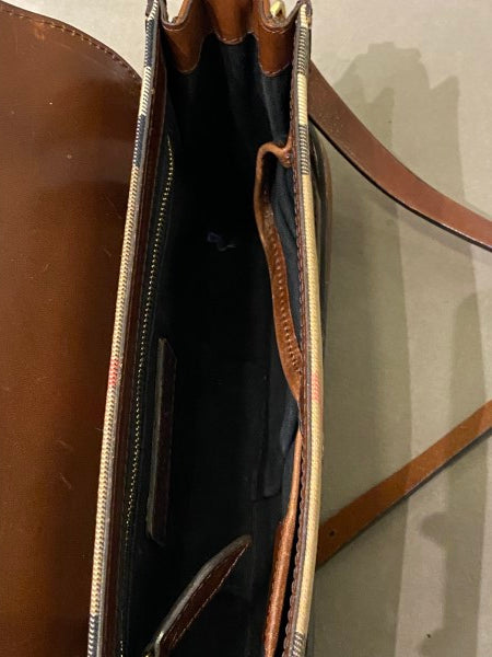 Burberry Brown House Check Bridle Abbott Crossbody Bag-handbag-Burberry-The Closet Egypt