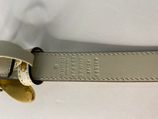 Gucci Beige Queen Margaret Bee Belt 34-Belt-Gucci-The Closet Egypt