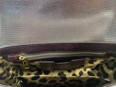 Dolce & Gabbana Burgundy Crystal Logo Crossbody Bag-handbag-Dolce & Gabbana-The Closet Egypt