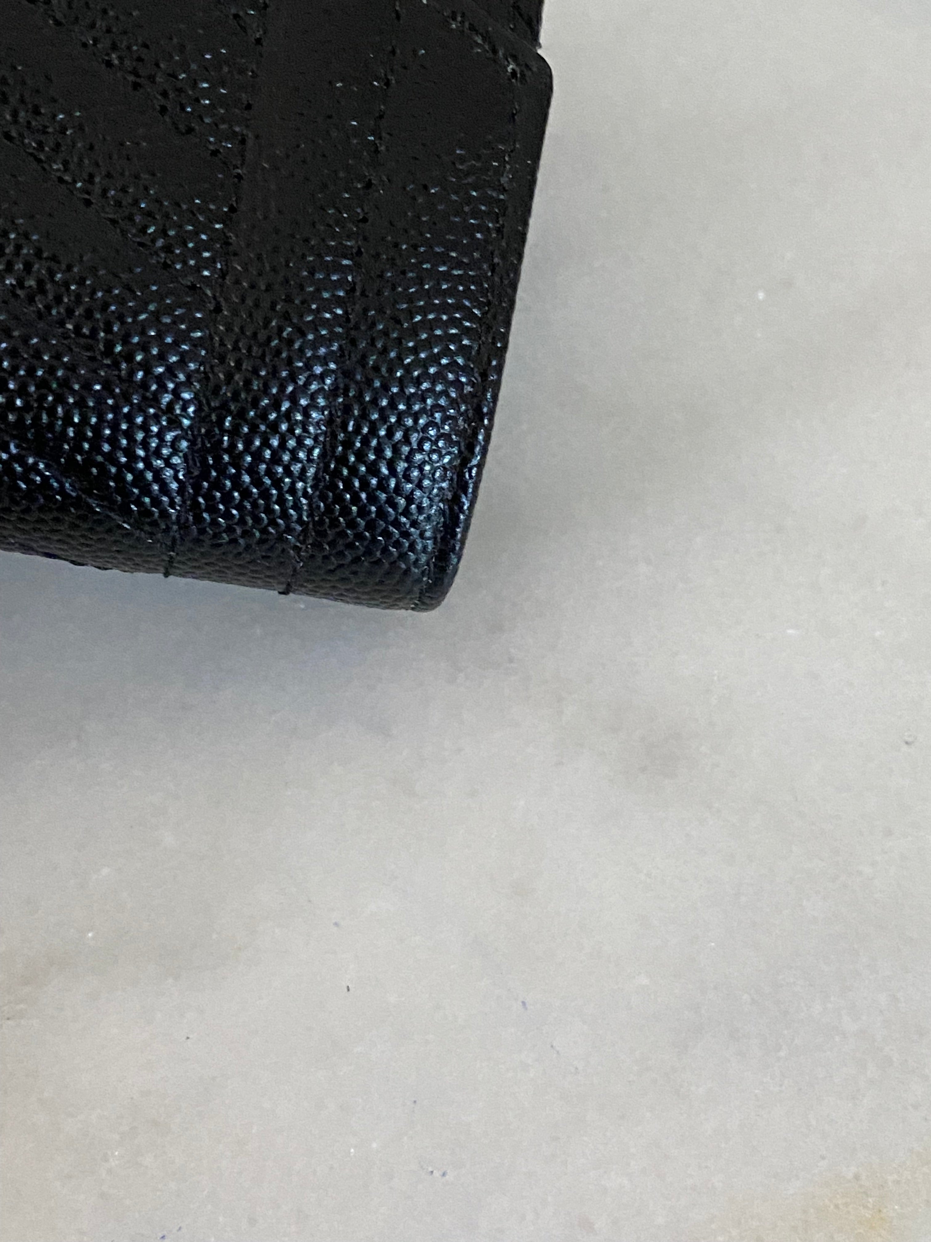 YSL Black Cassandre Small Wallet-wallet-YSL-The Closet Egypt