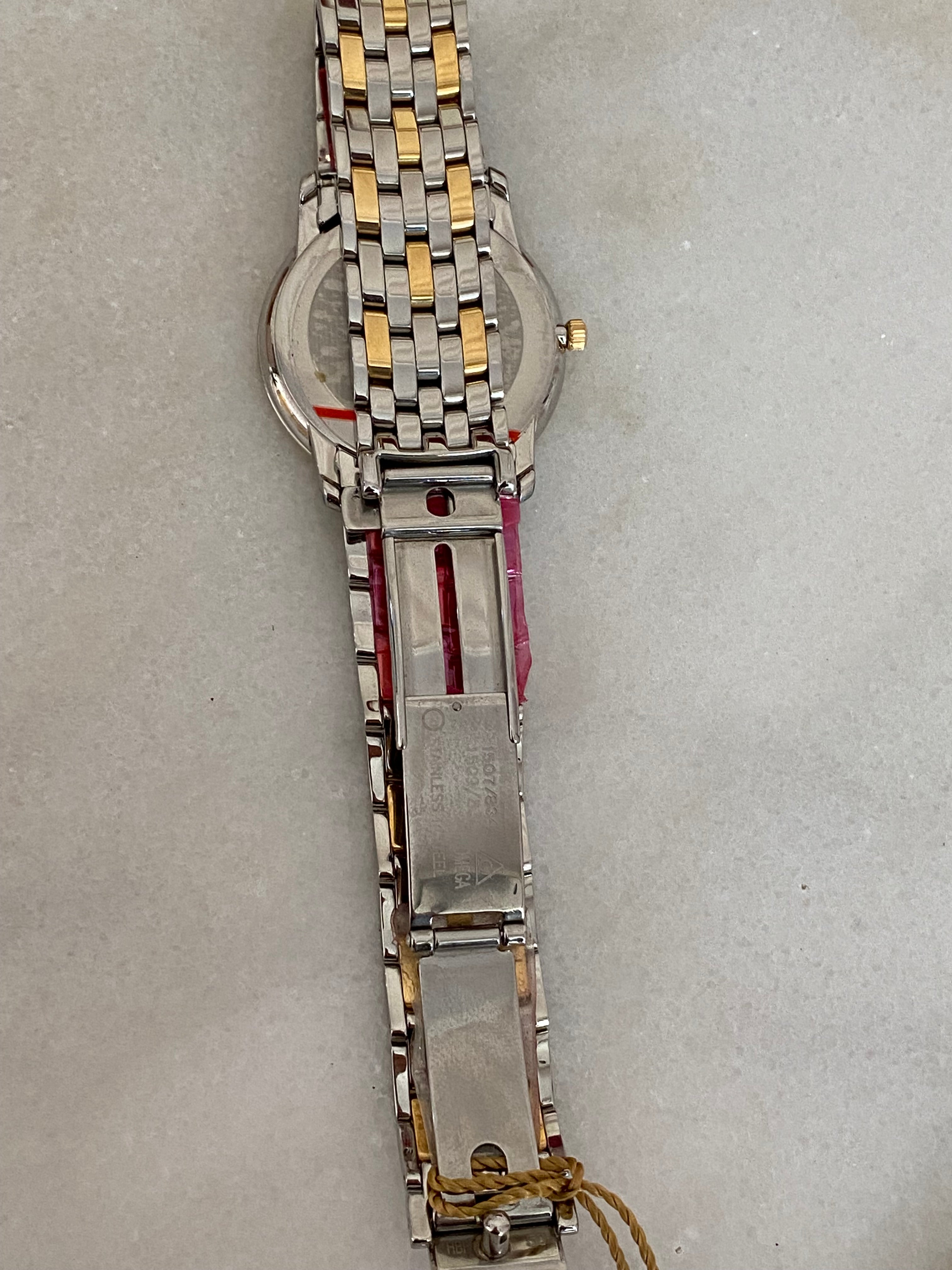 Omega Stainless Steel Yellow Gold De Ville Prestige Date Watch-Watch-Omega-The Closet Egypt