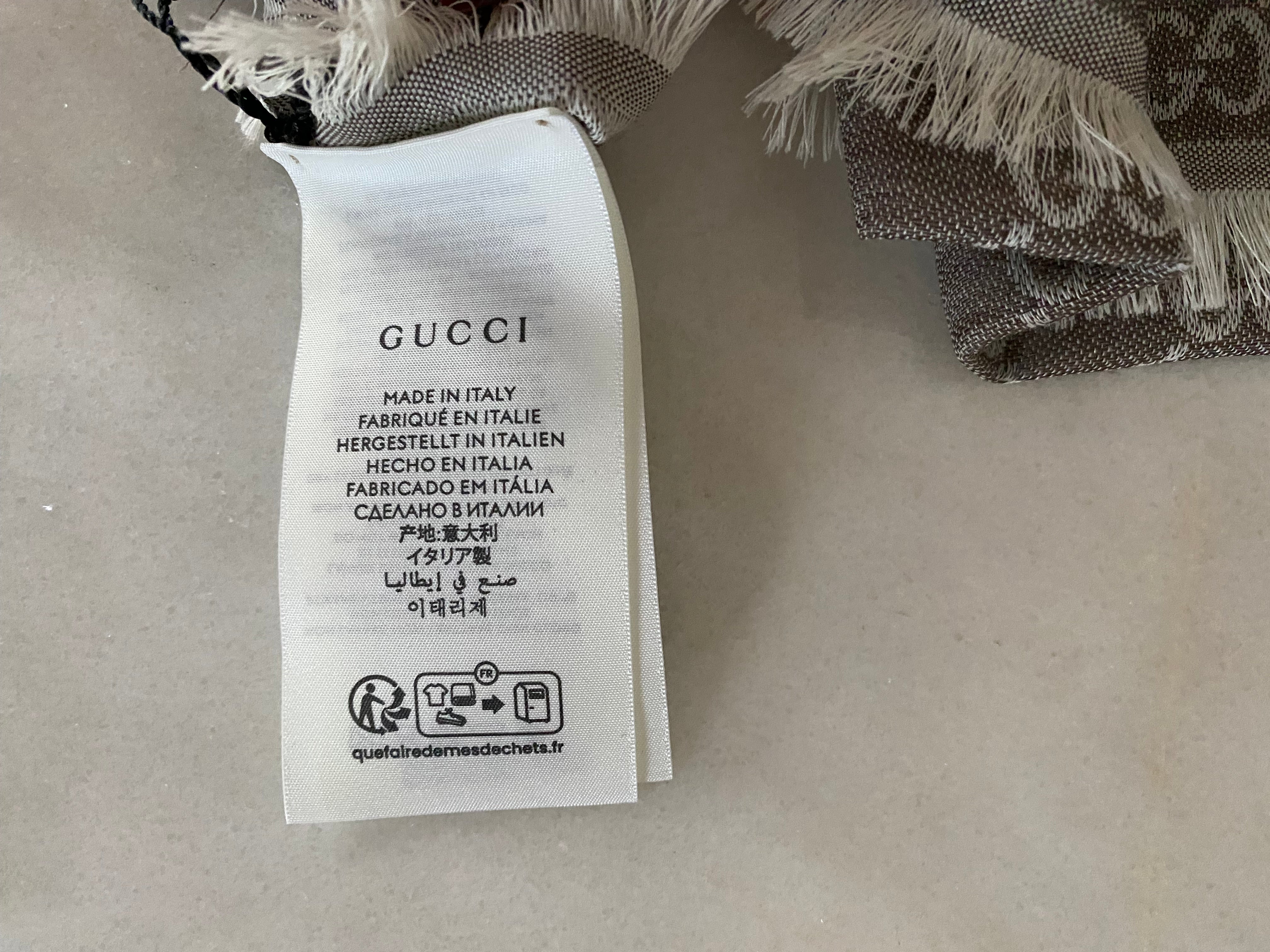 Gucci Bicolor GG Scarf-Scarf-Gucci-The Closet Egypt