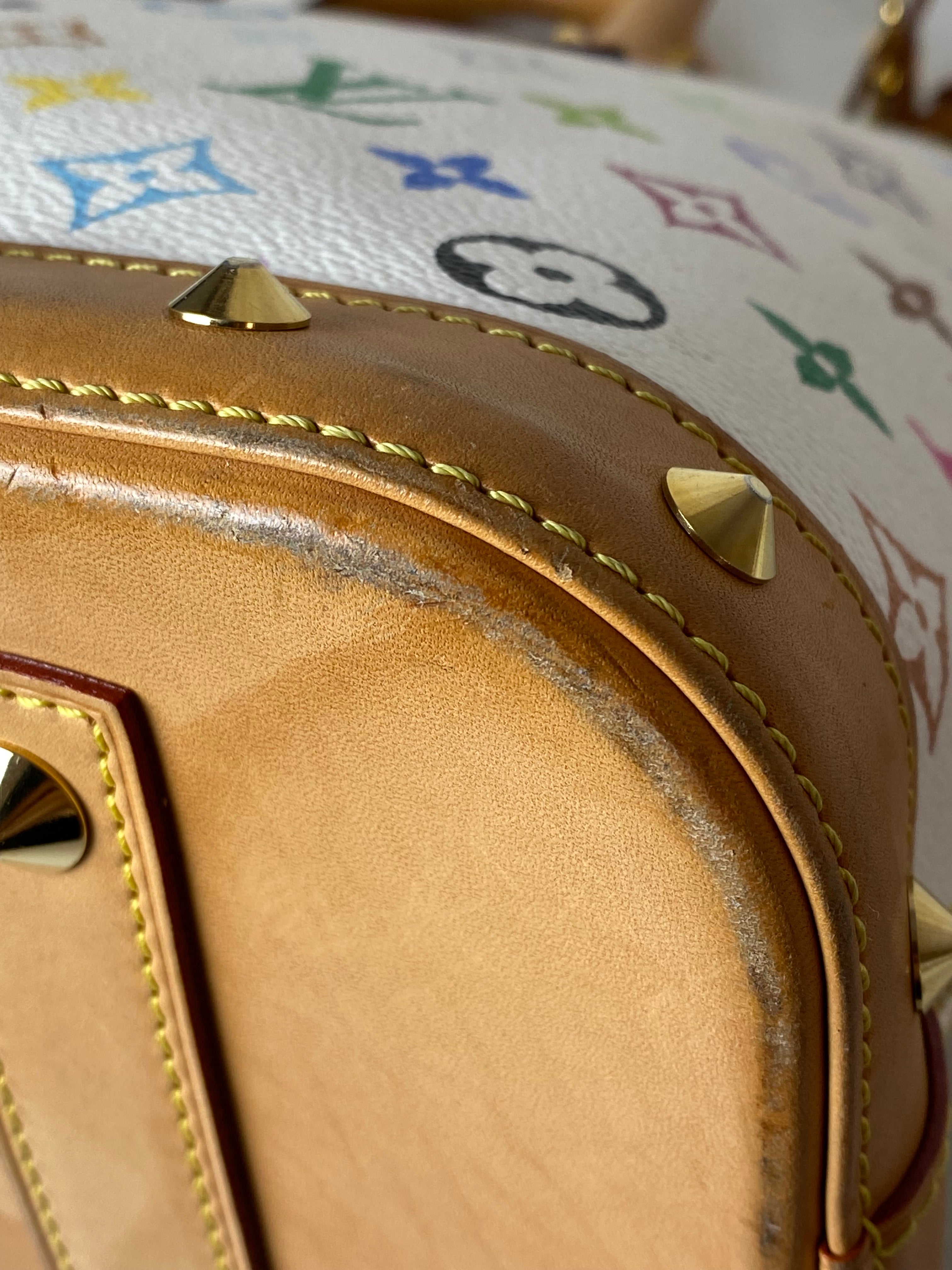 Louis Vuitton White Multicolored Monogram Alma MM Bag-handbag-Louis Vuitton-The Closet Egypt