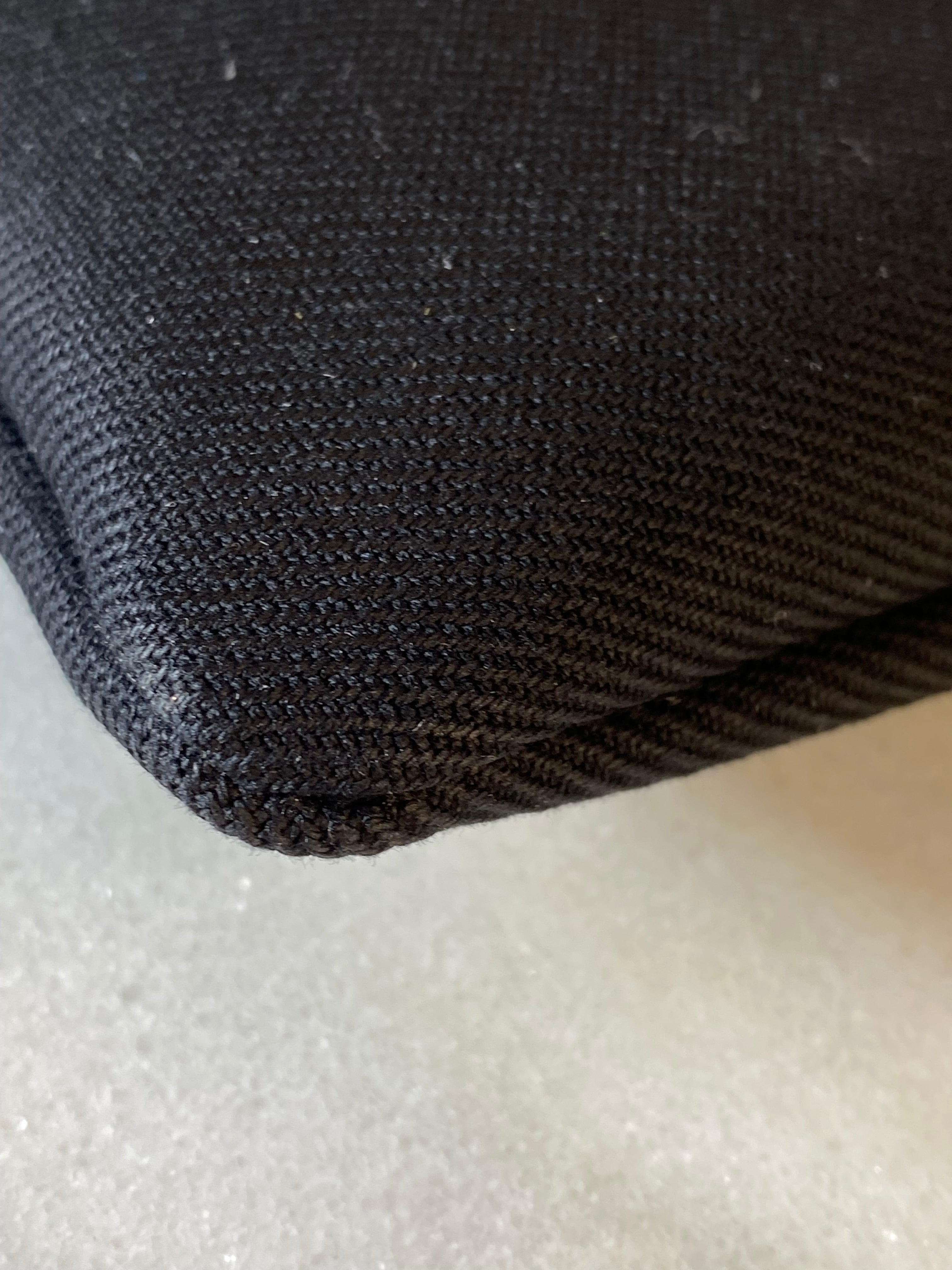 YSL Black Rive Gauche Zip Pouch W/ Handle