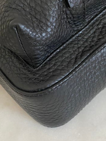 Dolce & Gabbana Black Hammered Palermo Zaino Backpack One Shoulder Bag-handbag-Dolce & Gabbana-The Closet Egypt