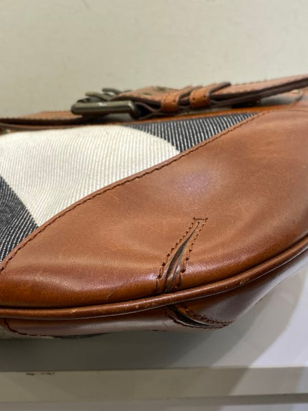Burberry Camel Mega Check Bag-handbag-Burberry-The Closet Egypt