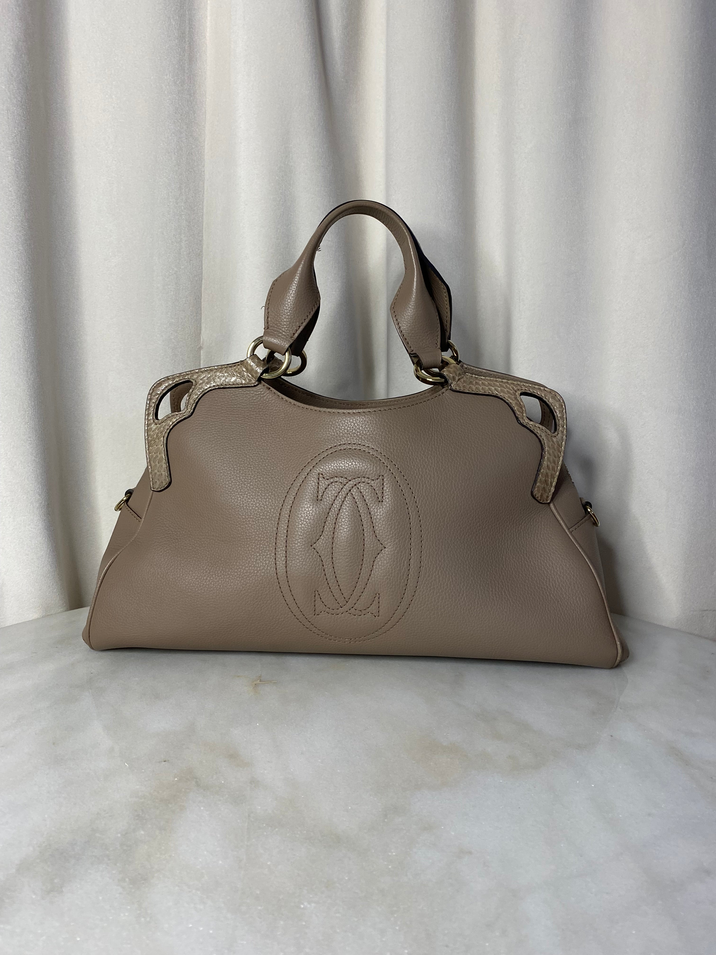 Cartier Beige Marcello De Cartier Top Handle Bag-handbag-Cartier-The Closet Egypt