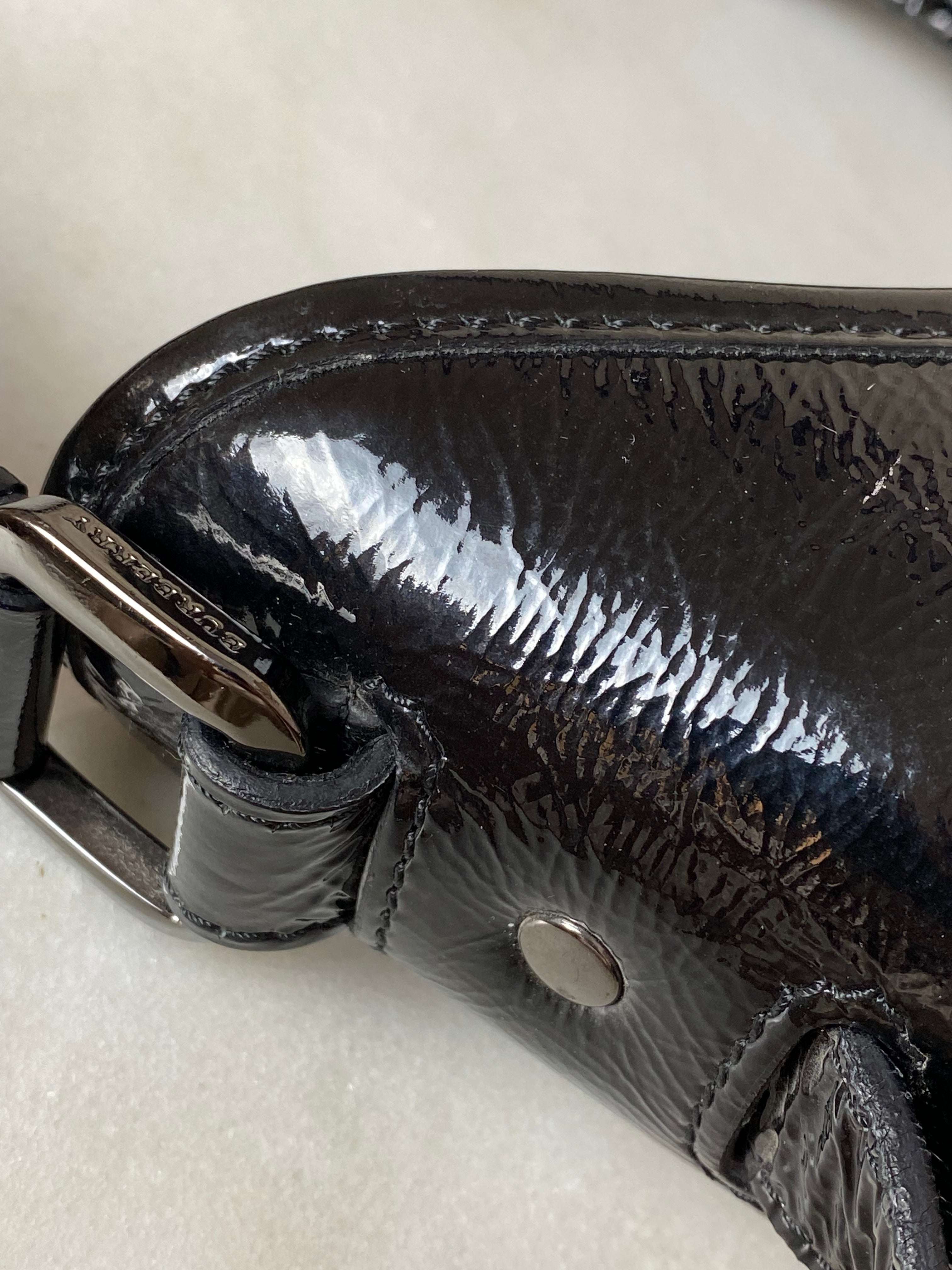 Burberry Black Supernova Brooklyn Hobo Beat Check Shoulder Bag