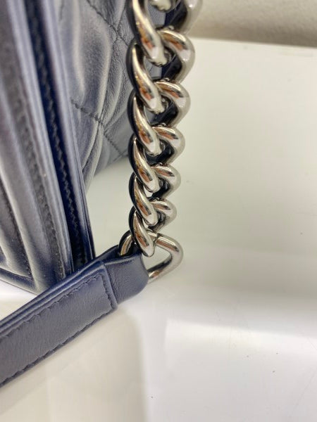 Chanel Blue Boy Medium Bag-handbag-Chanel-The Closet Egypt