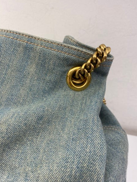 Gucci Blue Denim Soho Shoulder Bag-handbag-Gucci-The Closet Egypt