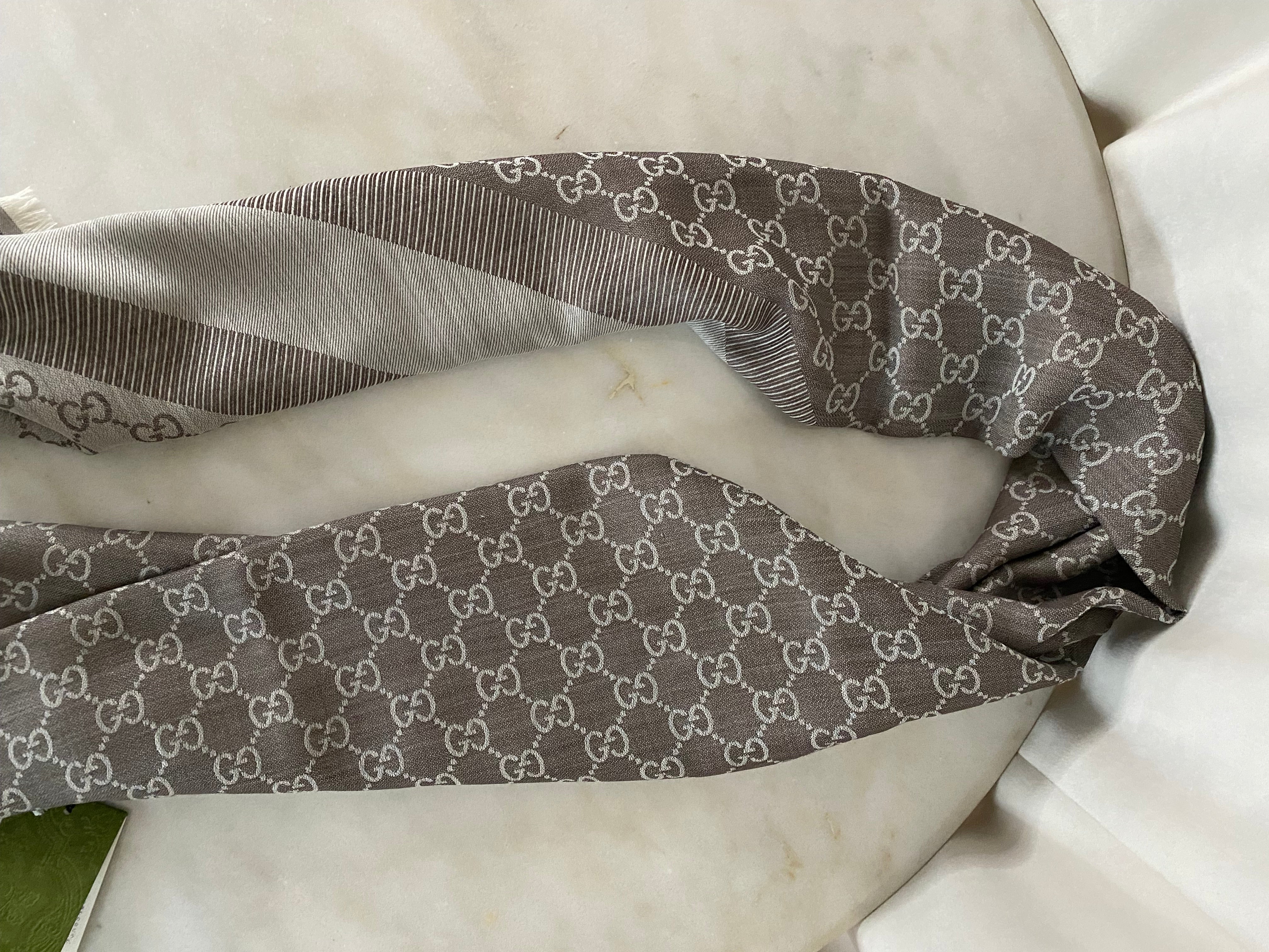 Gucci Bicolor GG Scarf-Scarf-Gucci-The Closet Egypt