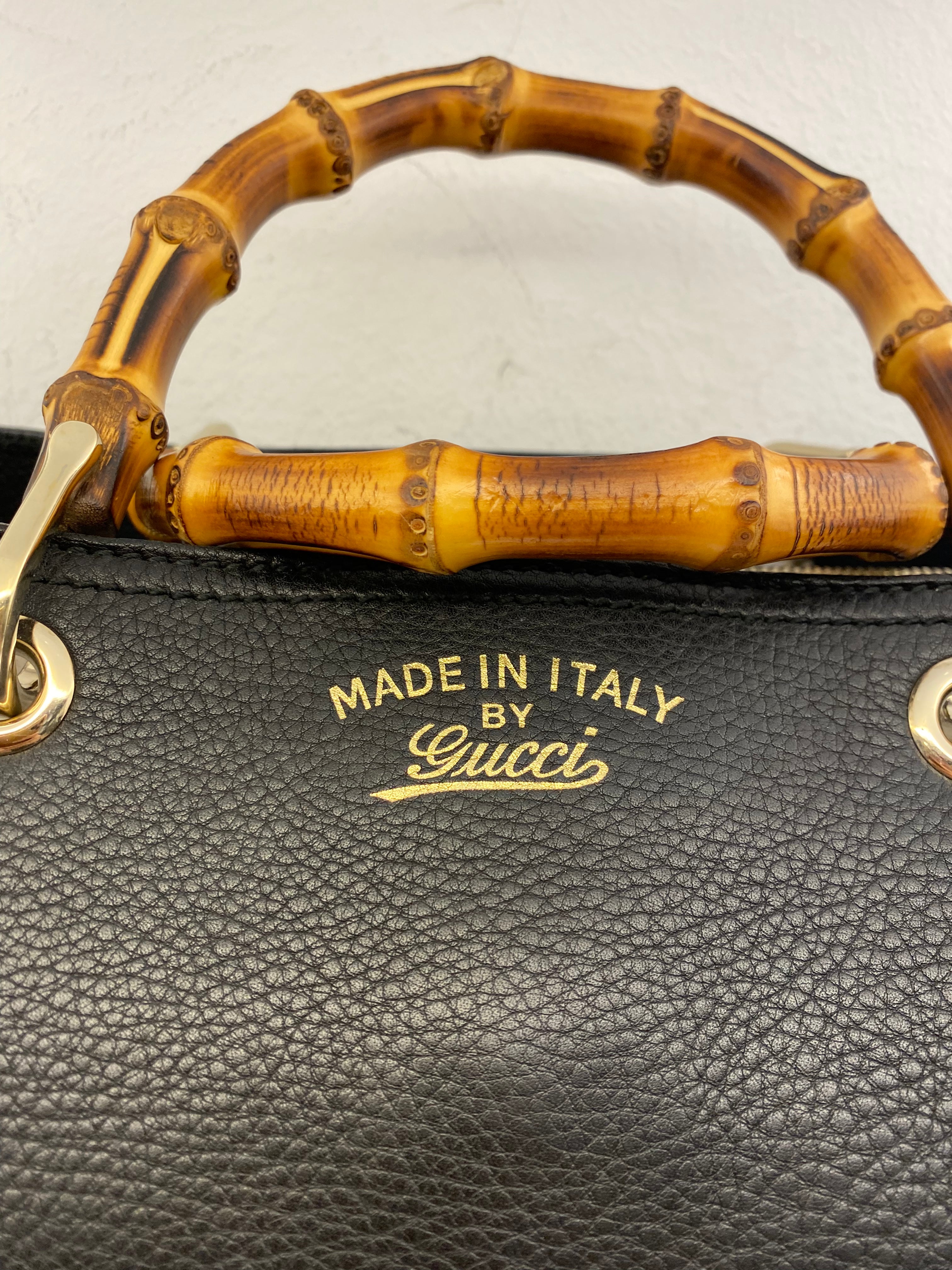 Gucci Black Bamboo Top Handle Shopper Large Bag-handbag-Gucci-The Closet Egypt