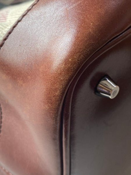 Burberry Brown Mega Check Shoulder Bag-handbag-Burberry-The Closet Egypt