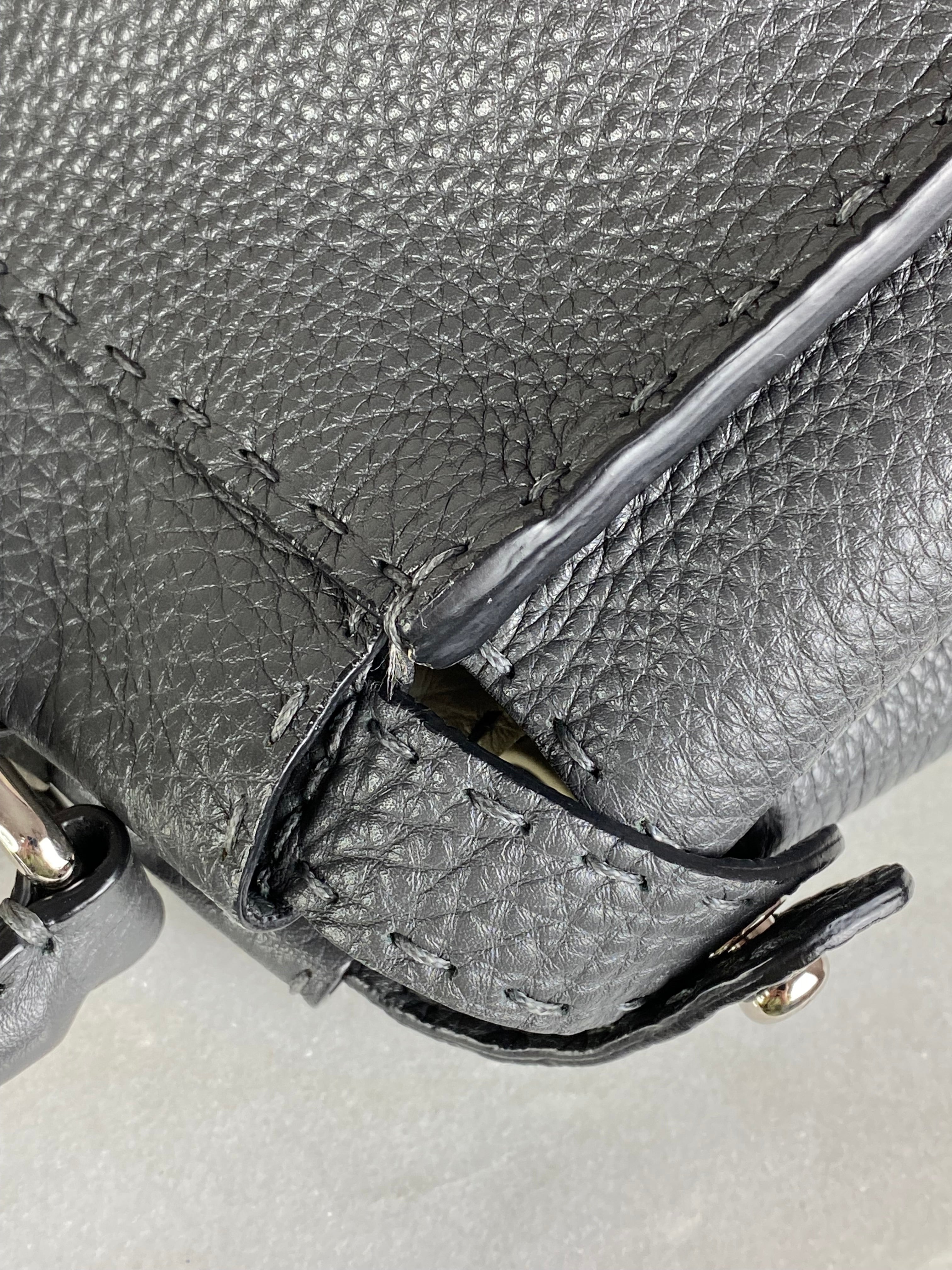 Fendi Dark Grey Selleria Peekaboo ISeeU Medium Bag