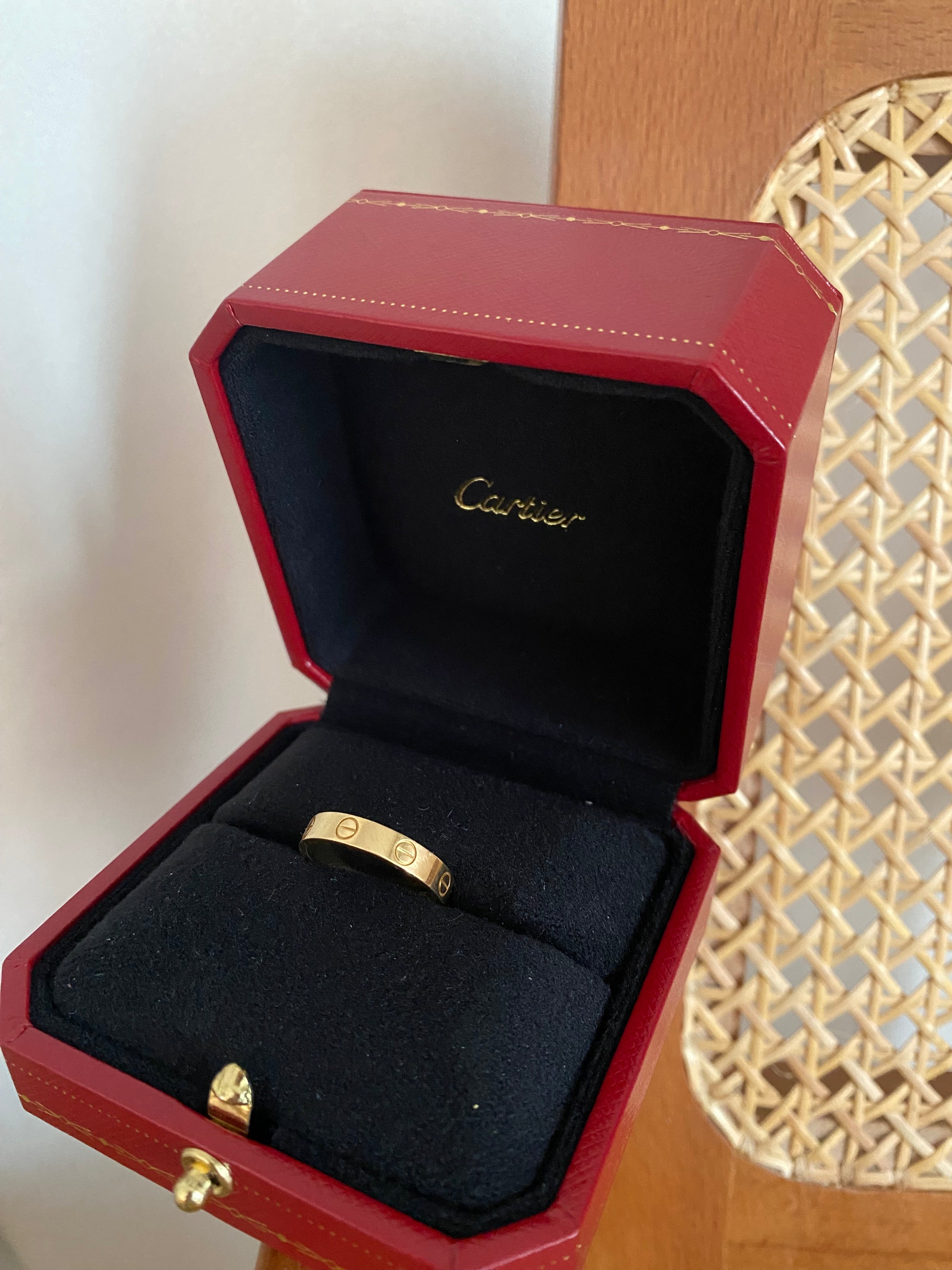 Cartier 18K Yellow Gold All Mini Love Ring 55-Rings-Cartier-The Closet Egypt