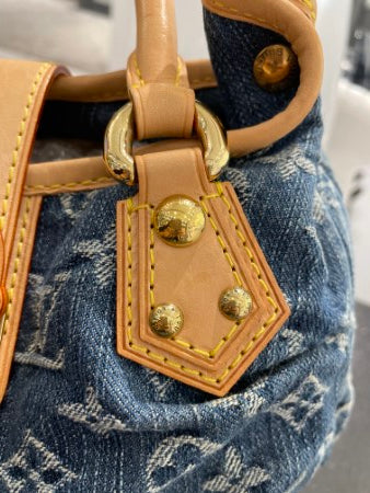 Louis Vuitton Pleaty Denim Small Tote Bag-handbag-Louis Vuitton-The Closet Egypt