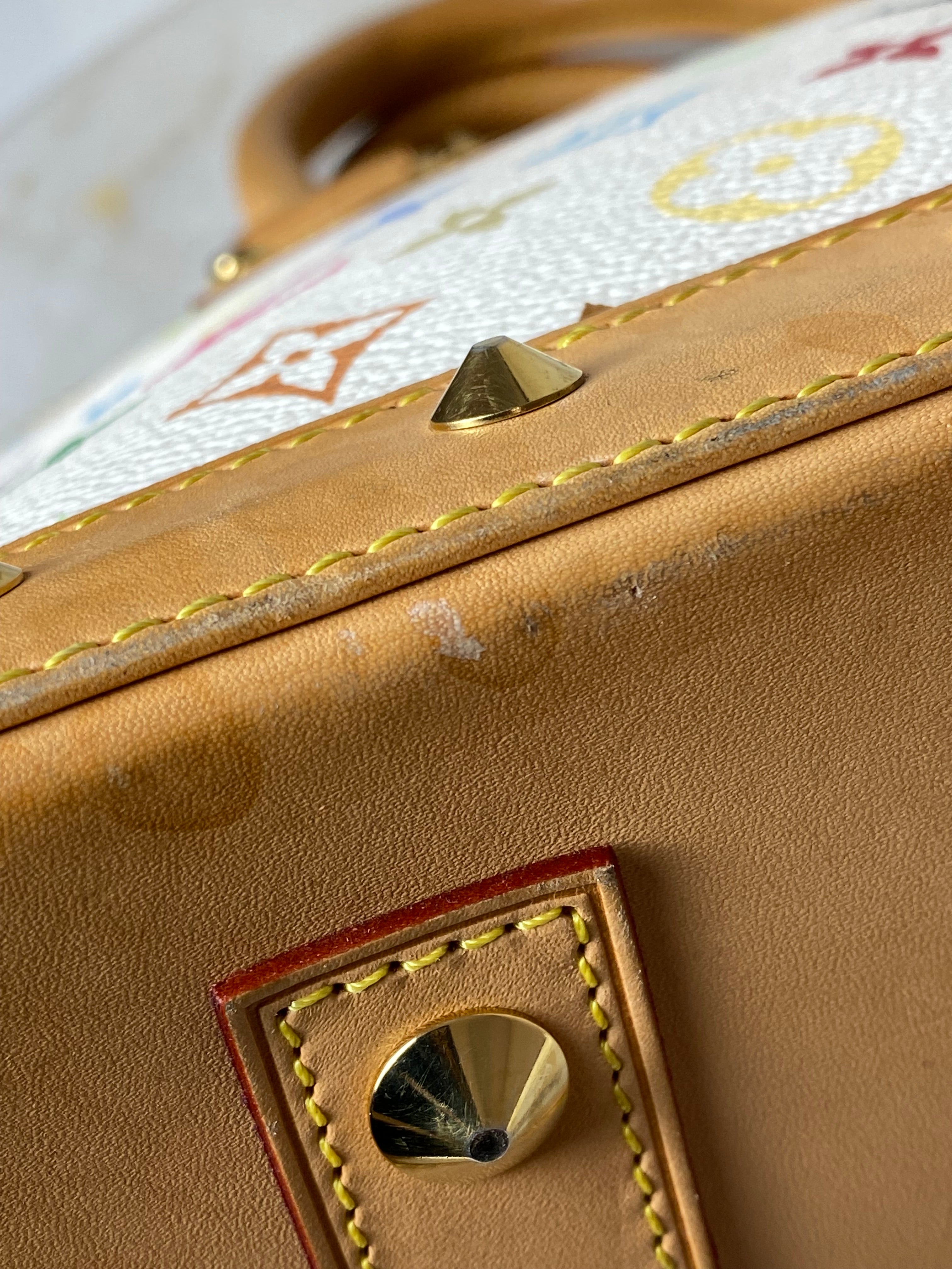 Louis Vuitton White Multicolored Monogram Alma MM Bag-handbag-Louis Vuitton-The Closet Egypt