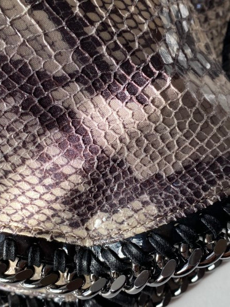 Stella Mccartney Bicolor ECO Python Falabella Tote Bag-handbag-Stella Mccartney-The Closet Egypt