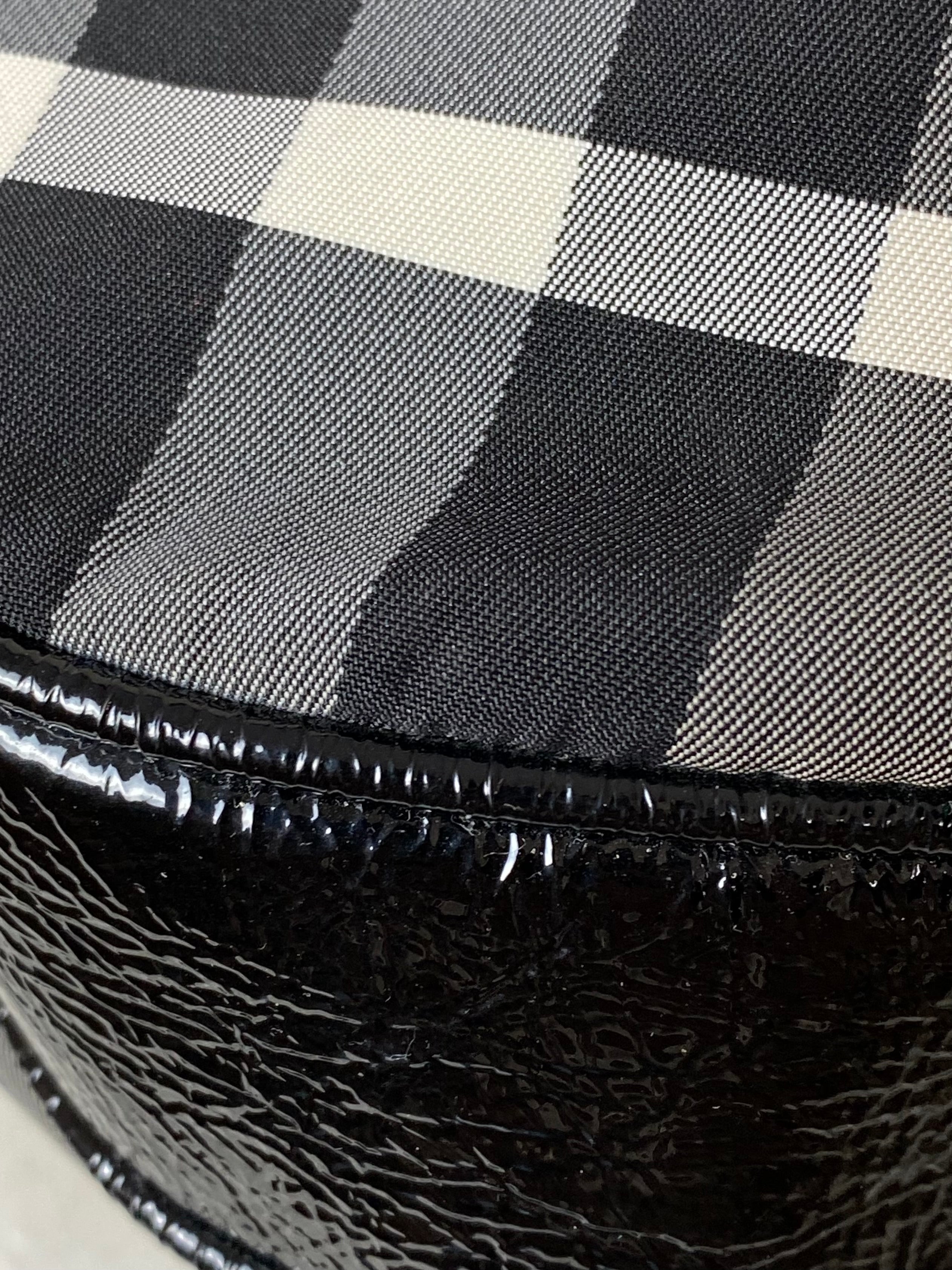 Burberry Black Supernova Brooklyn Hobo Beat Check Shoulder Bag