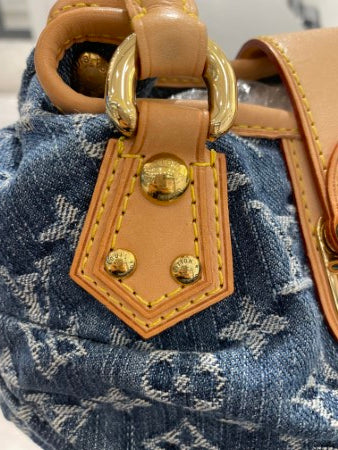 Louis Vuitton Pleaty Denim Small Tote Bag-handbag-Louis Vuitton-The Closet Egypt