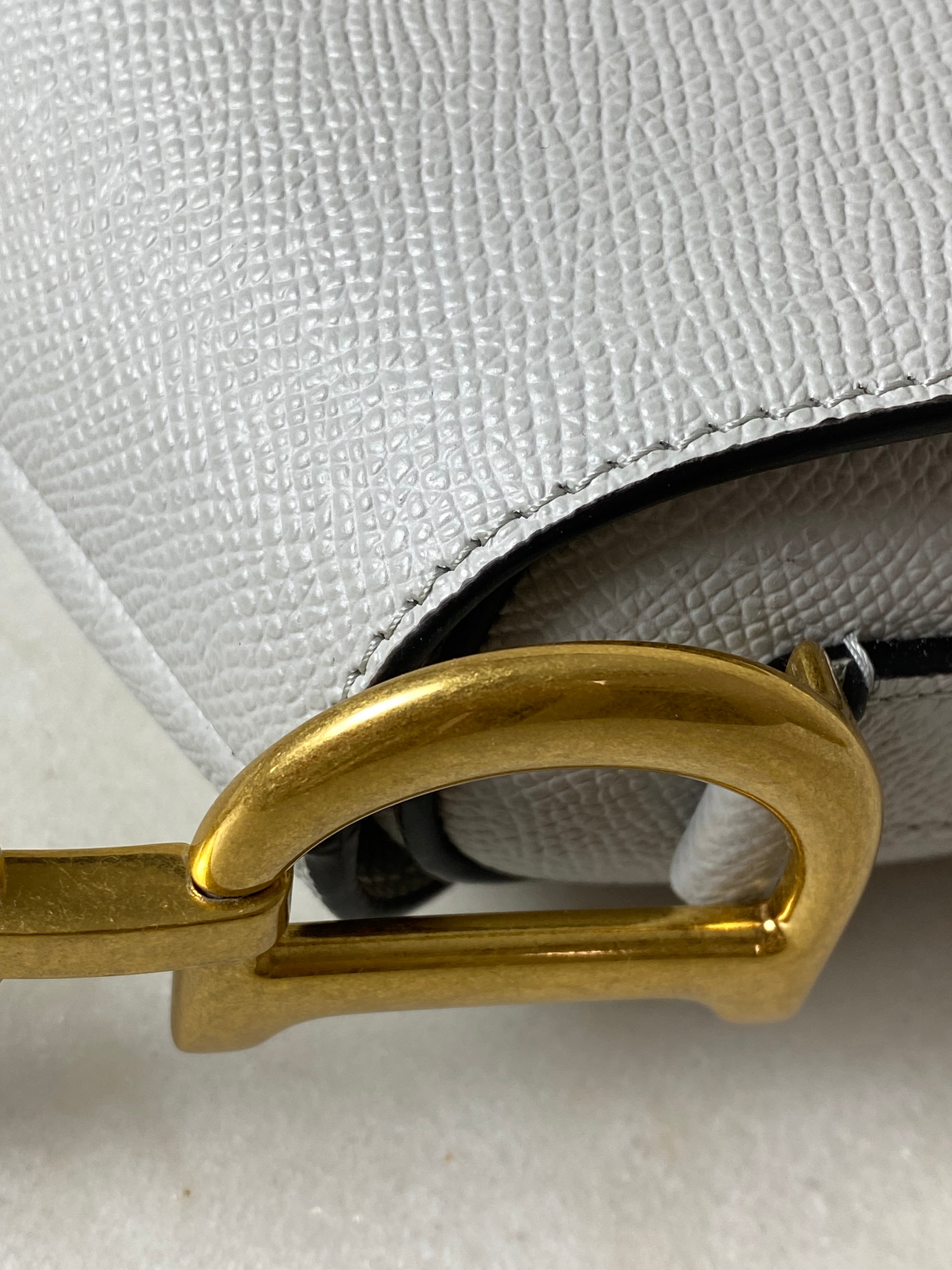 Christian Dior Grey Saddle Bag W/ Strap-handbag-Christian Dior-The Closet Egypt