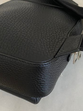 Dolce & Gabbana Black Hammered Palermo Zaino Backpack One Shoulder Bag-handbag-Dolce & Gabbana-The Closet Egypt