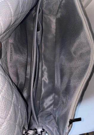 Chanel Silver Metallic XXL Flap Travel Maxi Bag-handbag-Chanel-The Closet Egypt