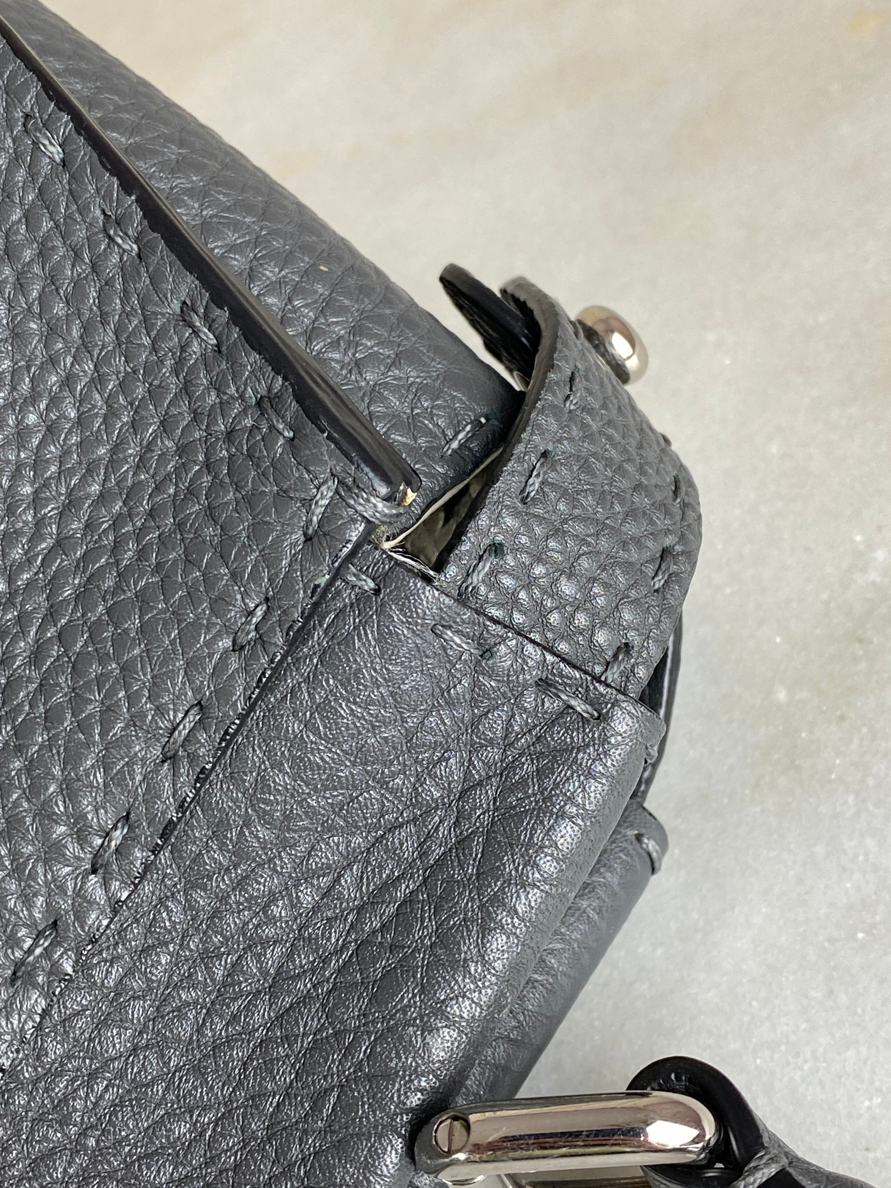 Fendi Dark Grey Selleria Peekaboo ISeeU Medium Bag