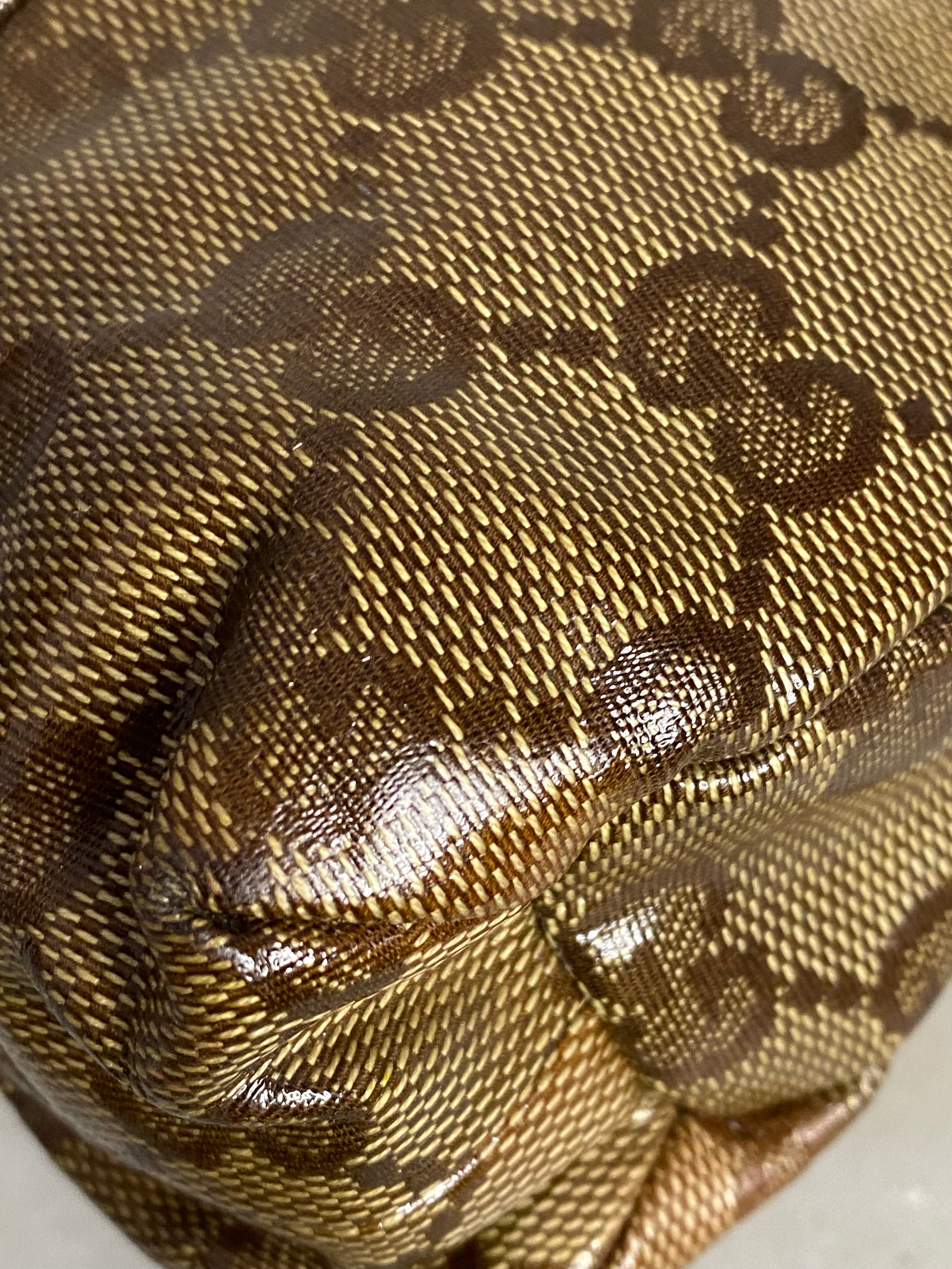 Gucci Brown GG Crystal Hysteria Zip Clutch-Clutch-Gucci-The Closet Egypt