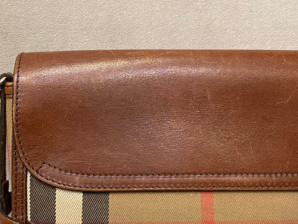 Burberry Brown House Check Bridle Abbott Crossbody Bag-handbag-Burberry-The Closet Egypt