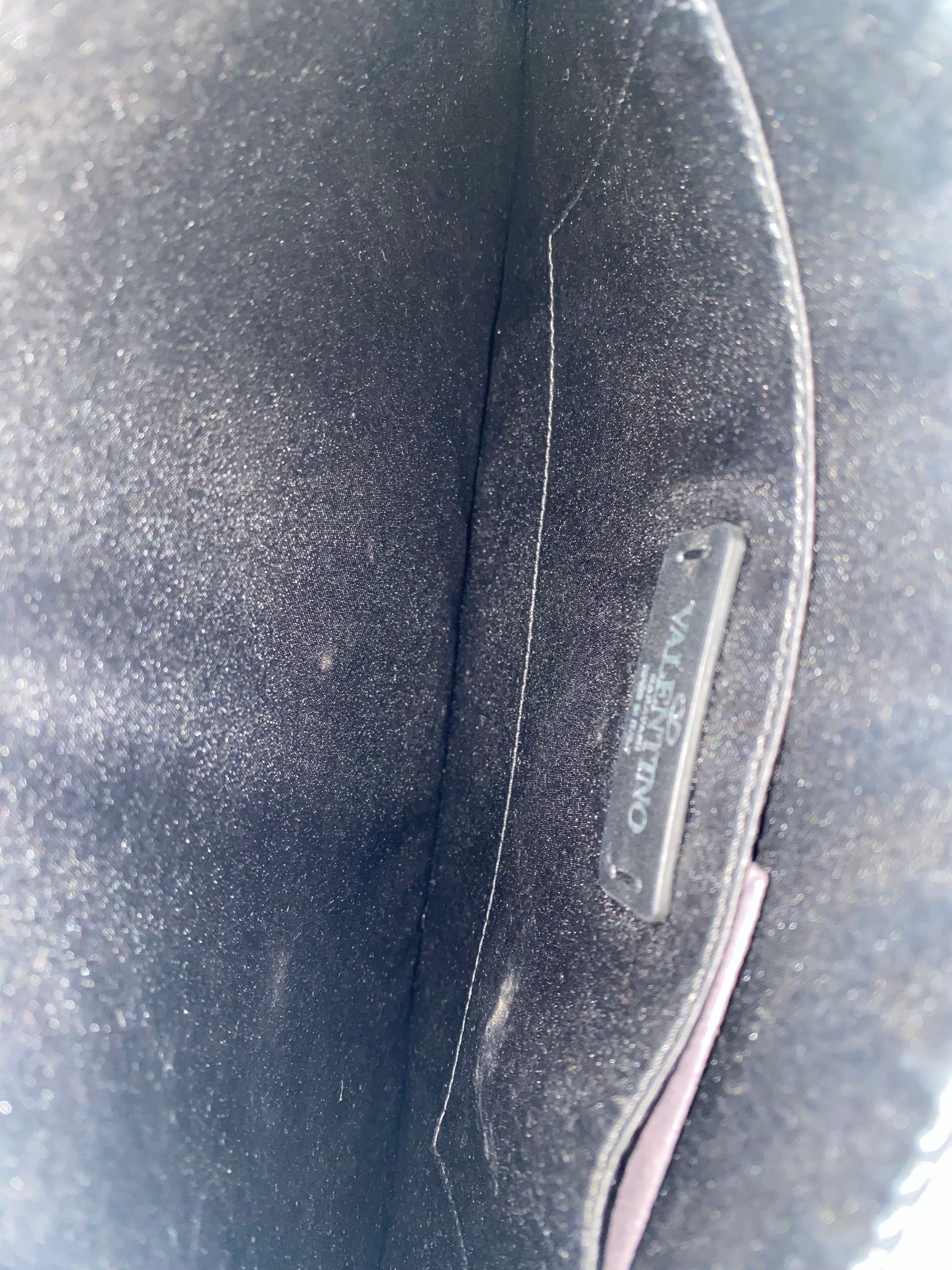 Valentino Black VLTN Logo Clutch-Clutch-Valentino-The Closet Egypt