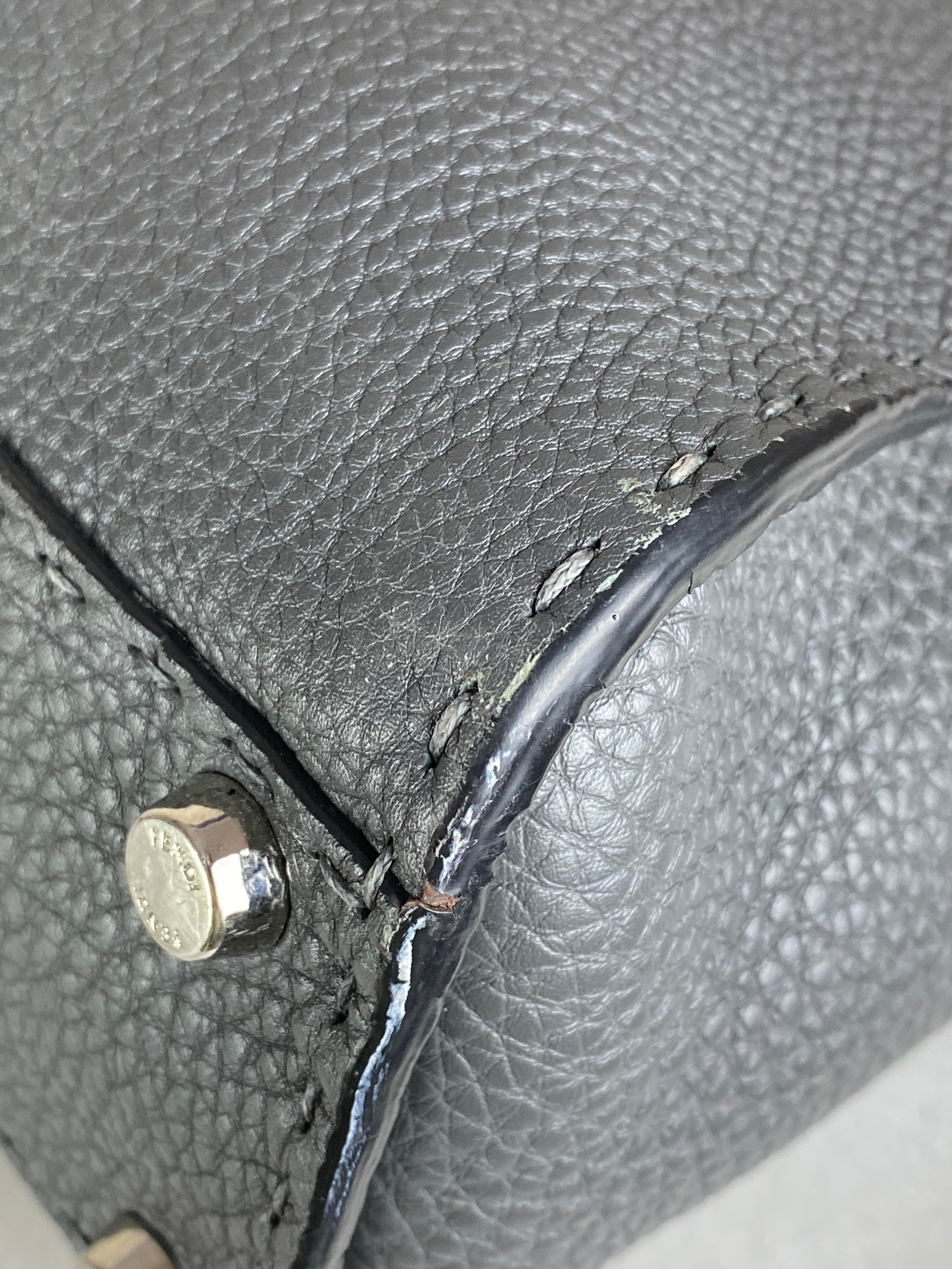 Fendi Dark Grey Selleria Peekaboo ISeeU Medium Bag