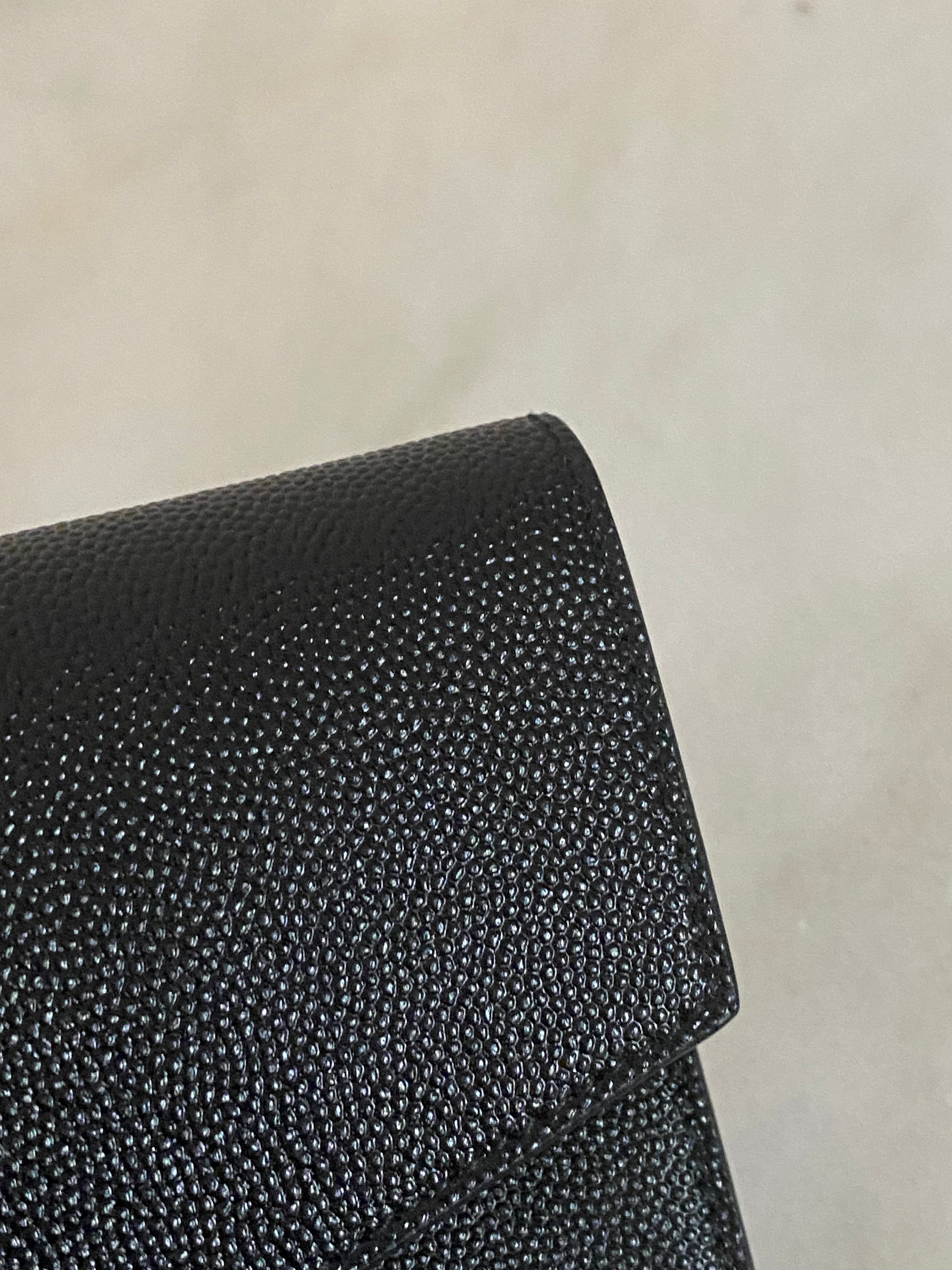 YSL Black Uptown Clutch-Clutch-YSL-The Closet Egypt