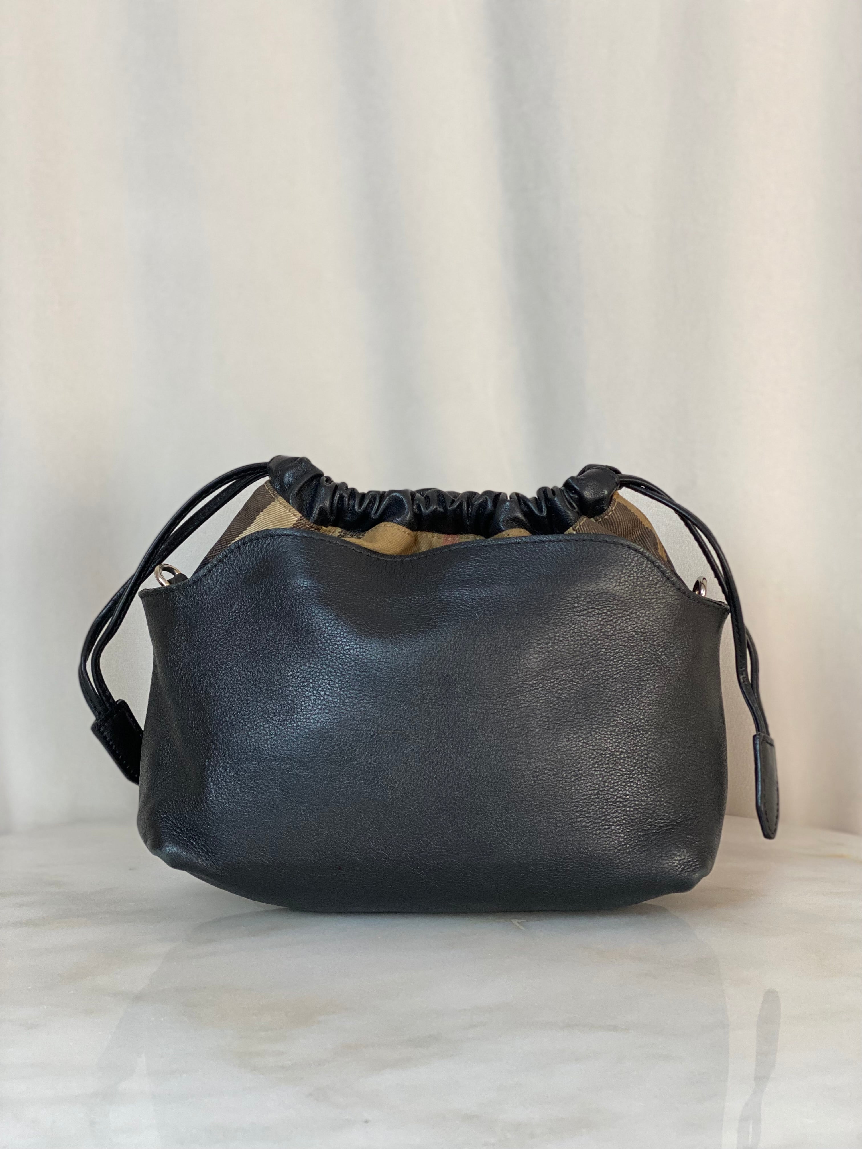 Burberry Black Bridle House Check Little Crossbody Bag-handbag-Burberry-The Closet Egypt