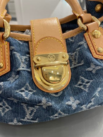 Louis Vuitton Pleaty Denim Small Tote Bag-handbag-Louis Vuitton-The Closet Egypt