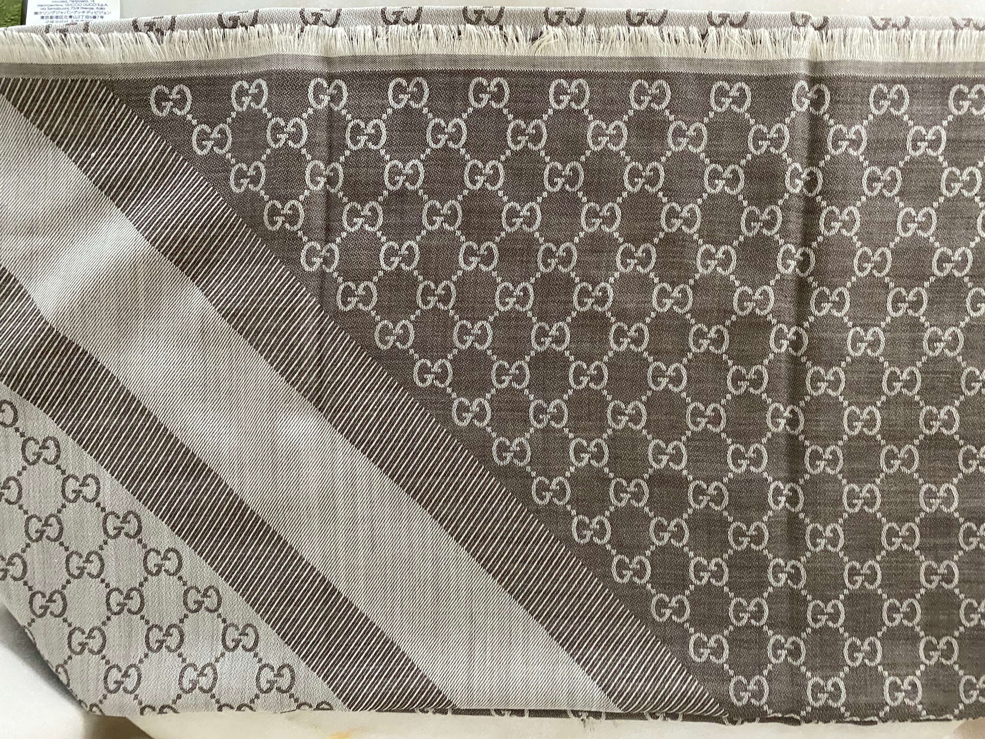 Gucci Bicolor GG Scarf-Scarf-Gucci-The Closet Egypt