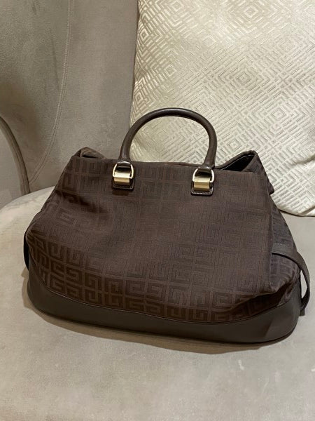 Givenchy Dark Brown Logo Tote Bag-handbag-Givenchy-The Closet Egypt