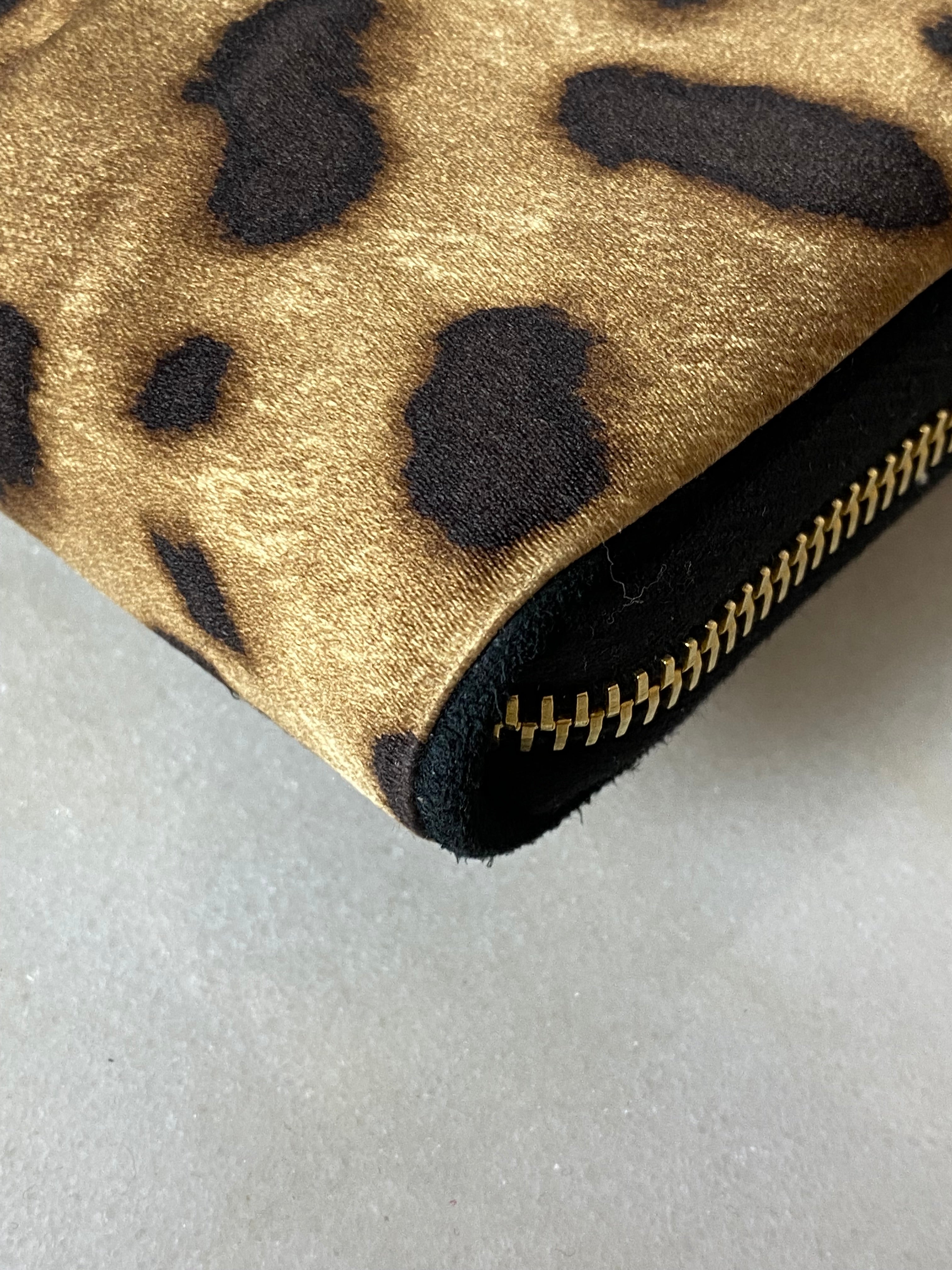 Dolce & Gabbana Leopard Black Fabric Clutch-Clutch-Dolce & Gabbana-The Closet Egypt
