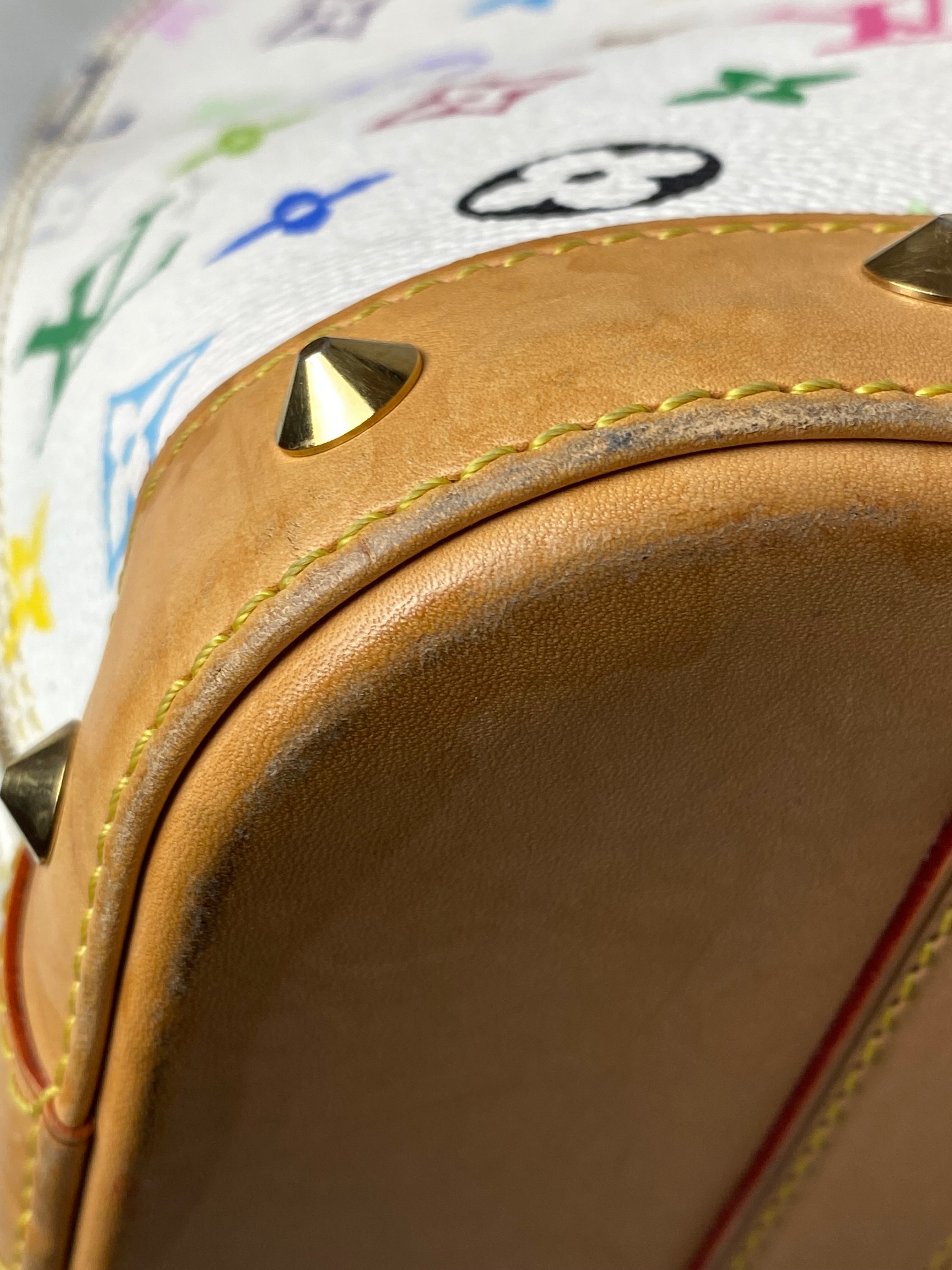 Louis Vuitton White Multicolored Monogram Alma MM Bag-handbag-Louis Vuitton-The Closet Egypt