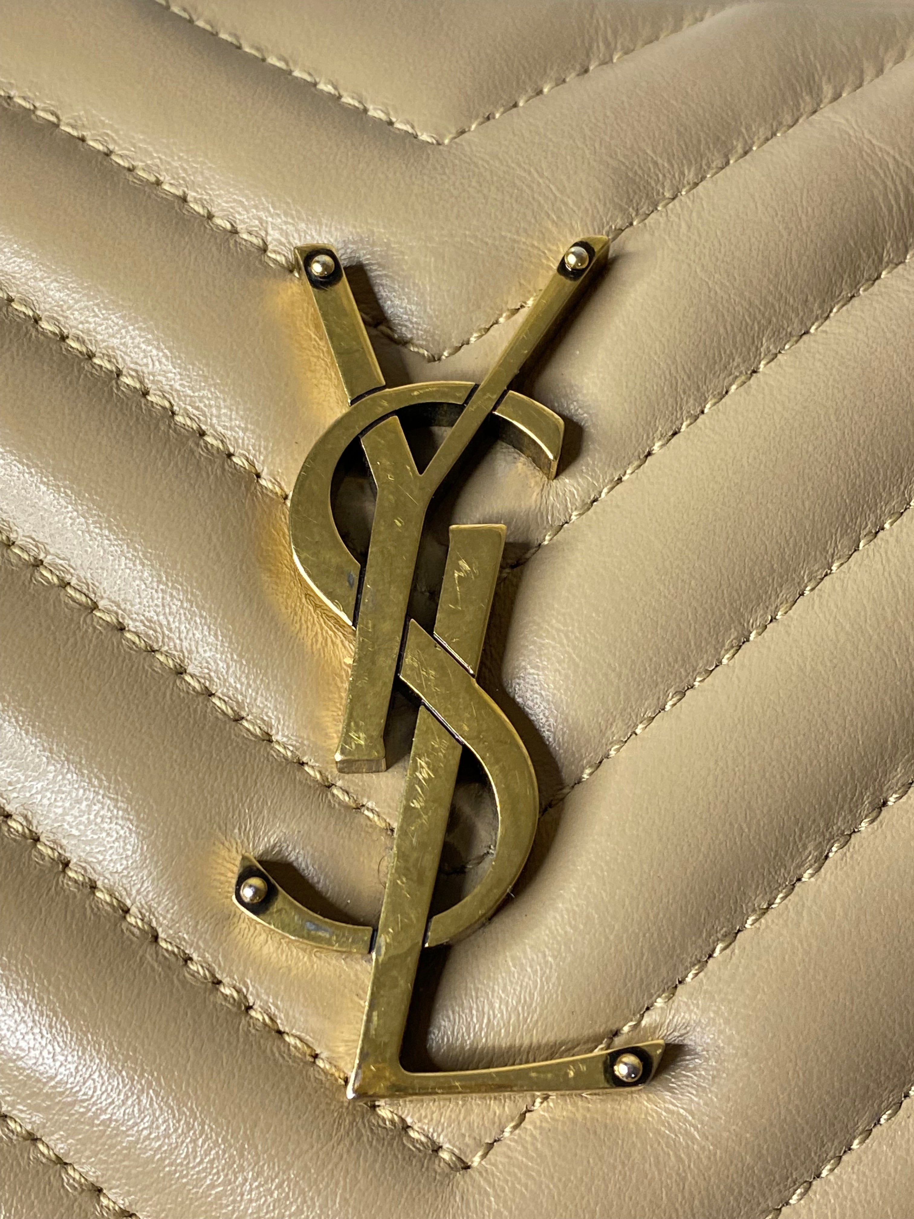YSL Beige Lou Camera Crossbody Bag-handbag-YSL-The Closet Egypt